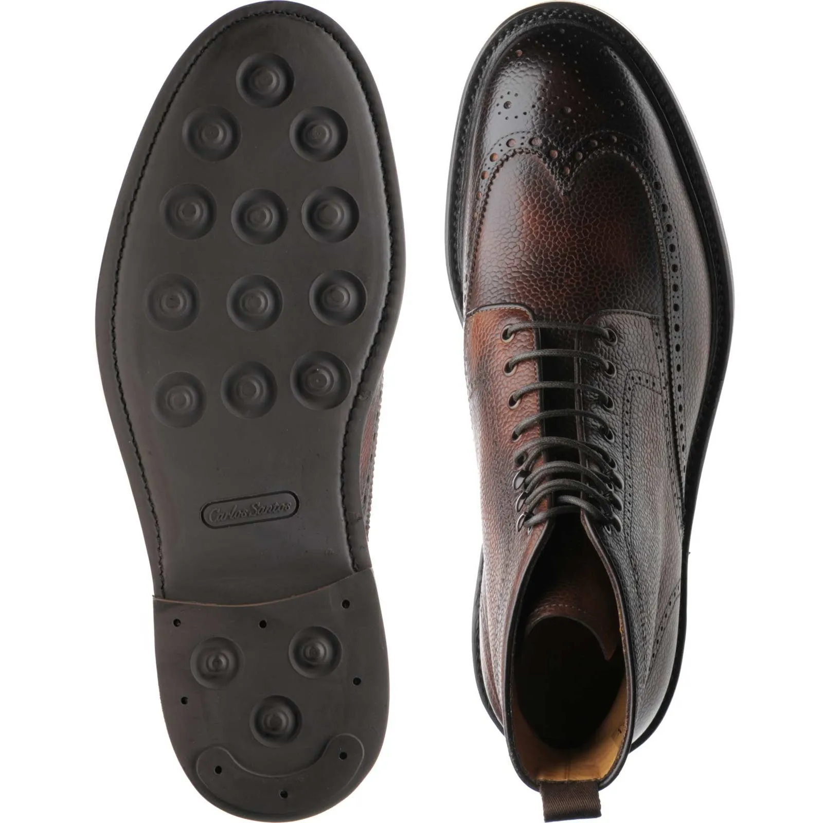 8922 rubber-soled brogue boots