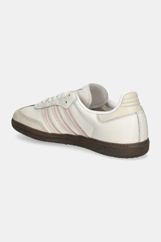 adidas Originals leather sneakers Samba OG W beige color IH2751