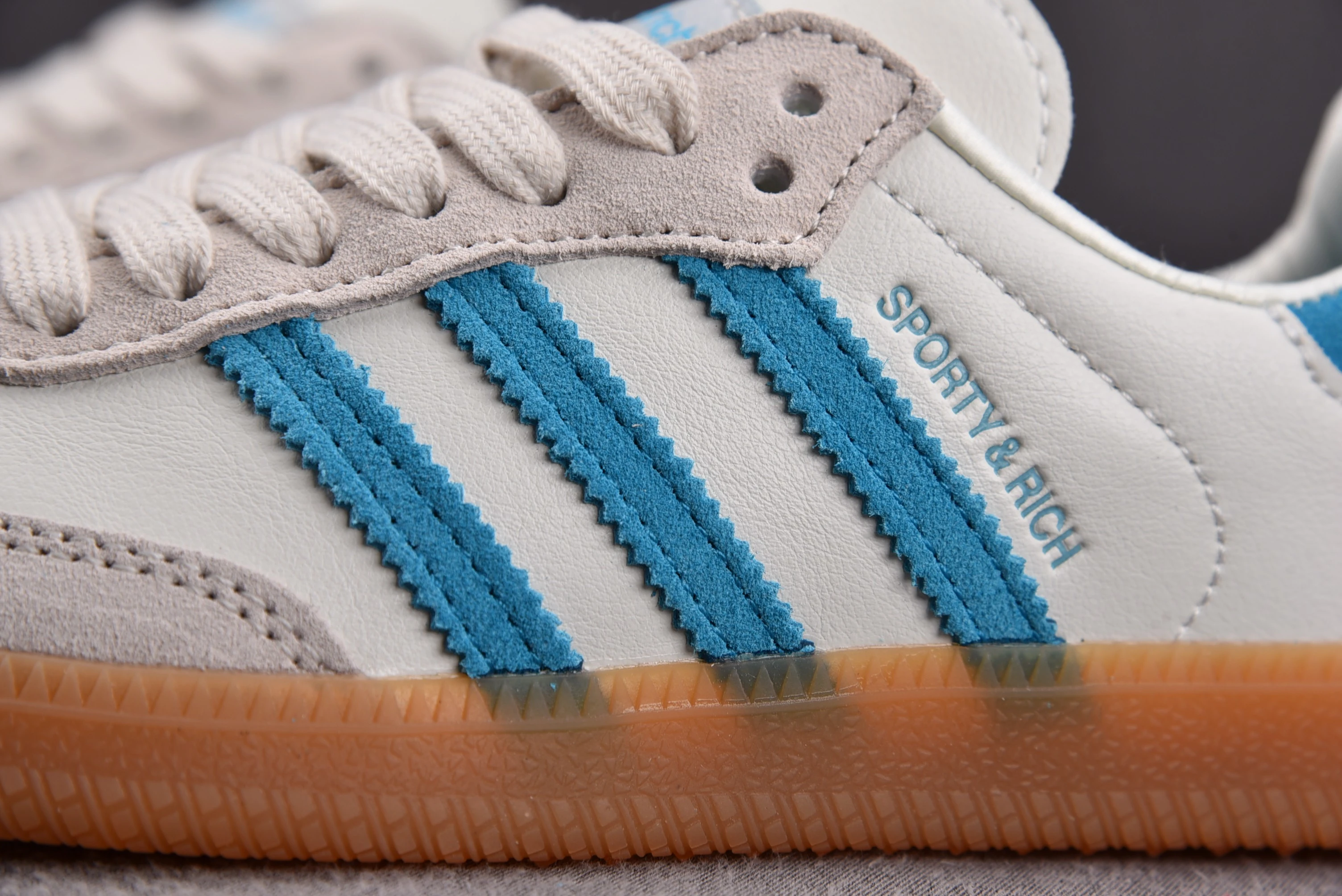 adidas Samba OG Sporty & Rich Cream Blue