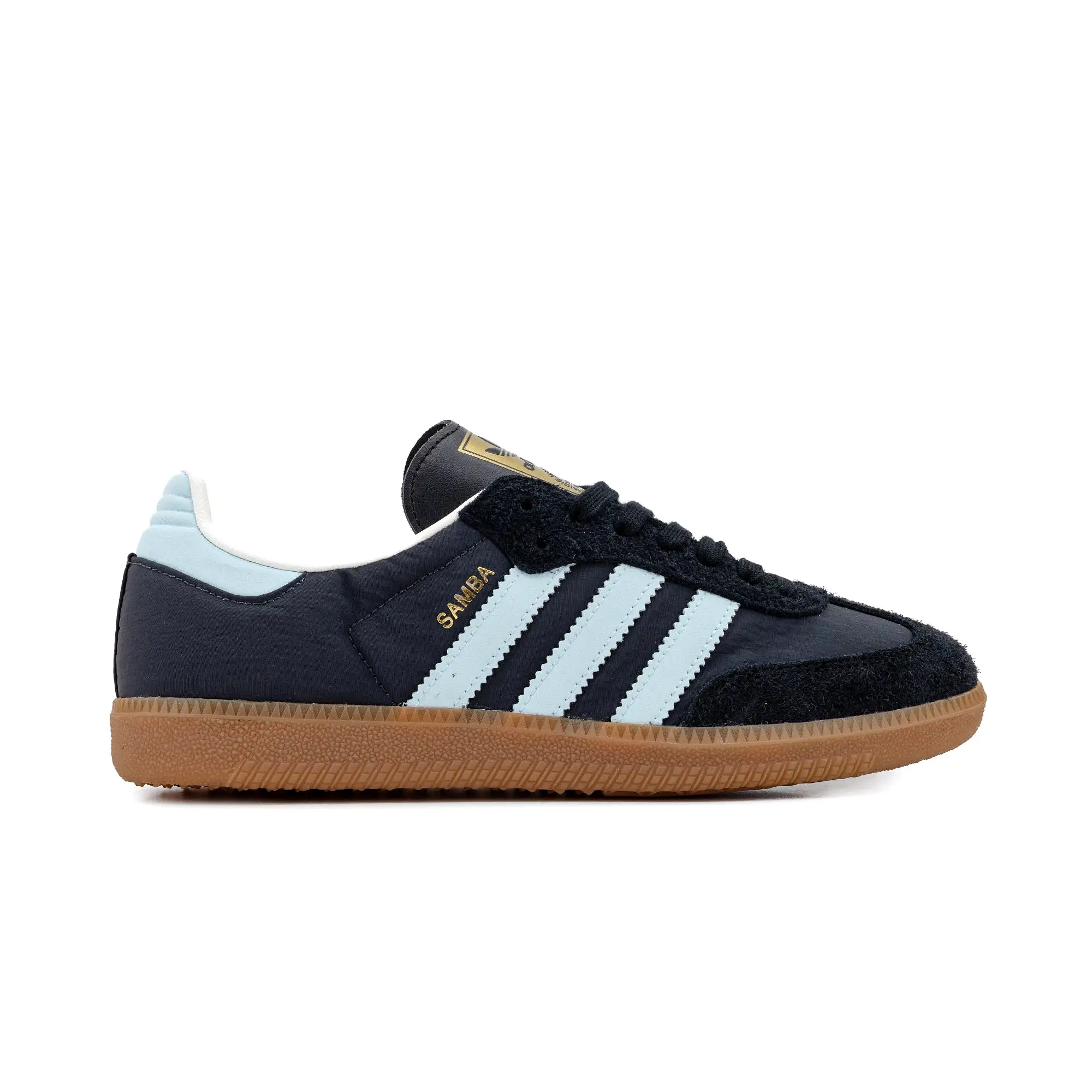 adidas Women's Samba OG Carbon/Aluminium Blue/Core White ID0493