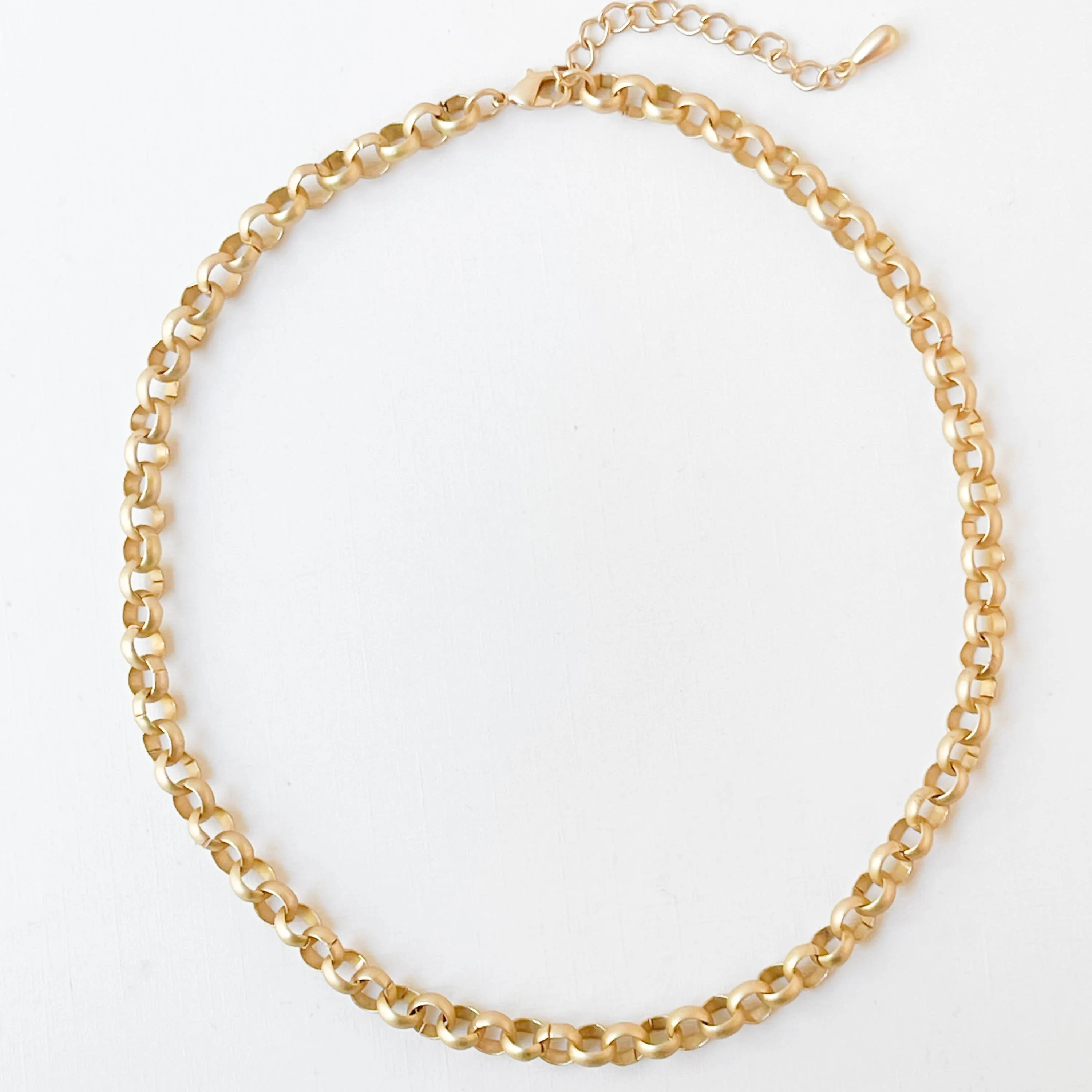 Adjustable Chunky Gold Necklace - WS