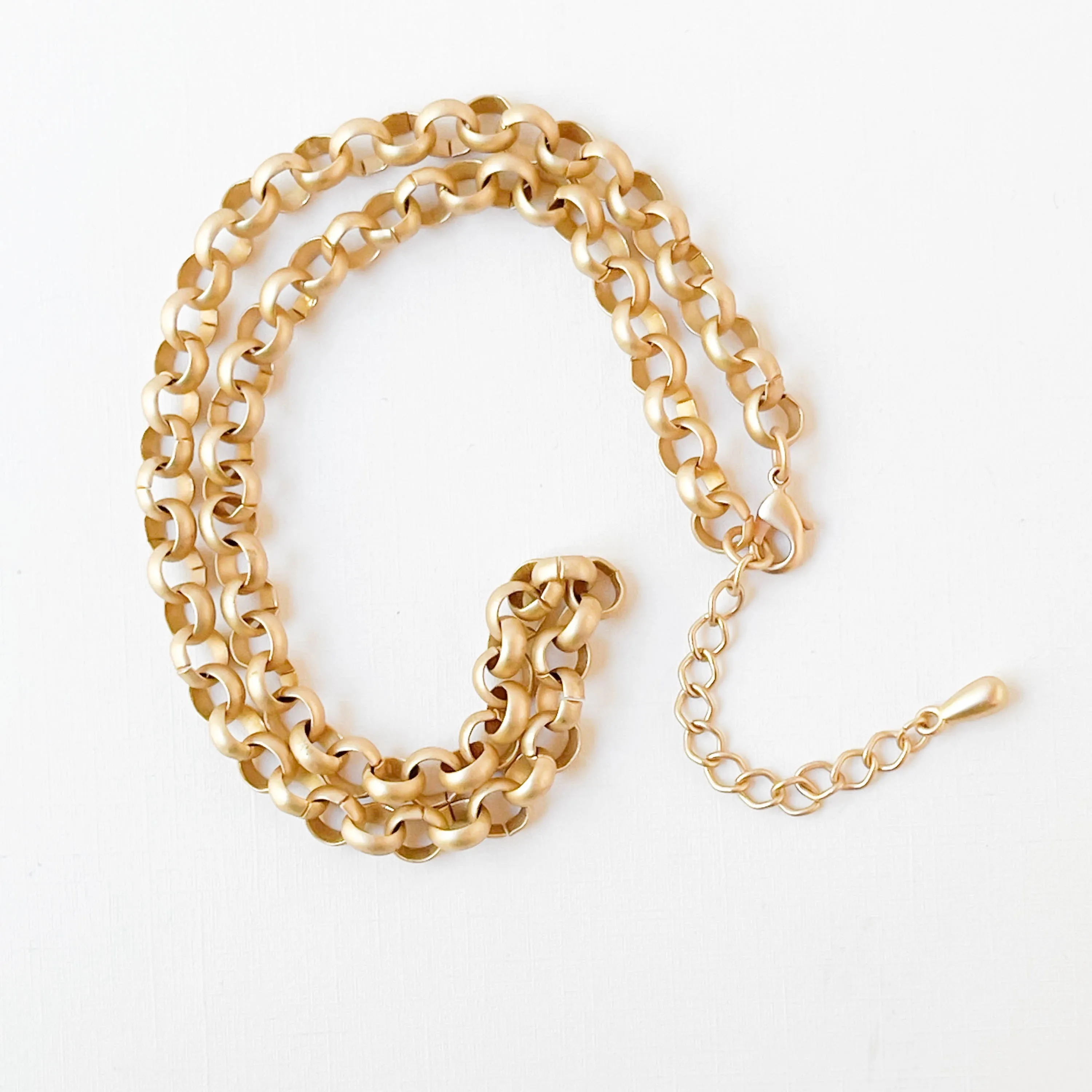 Adjustable Chunky Gold Necklace - WS