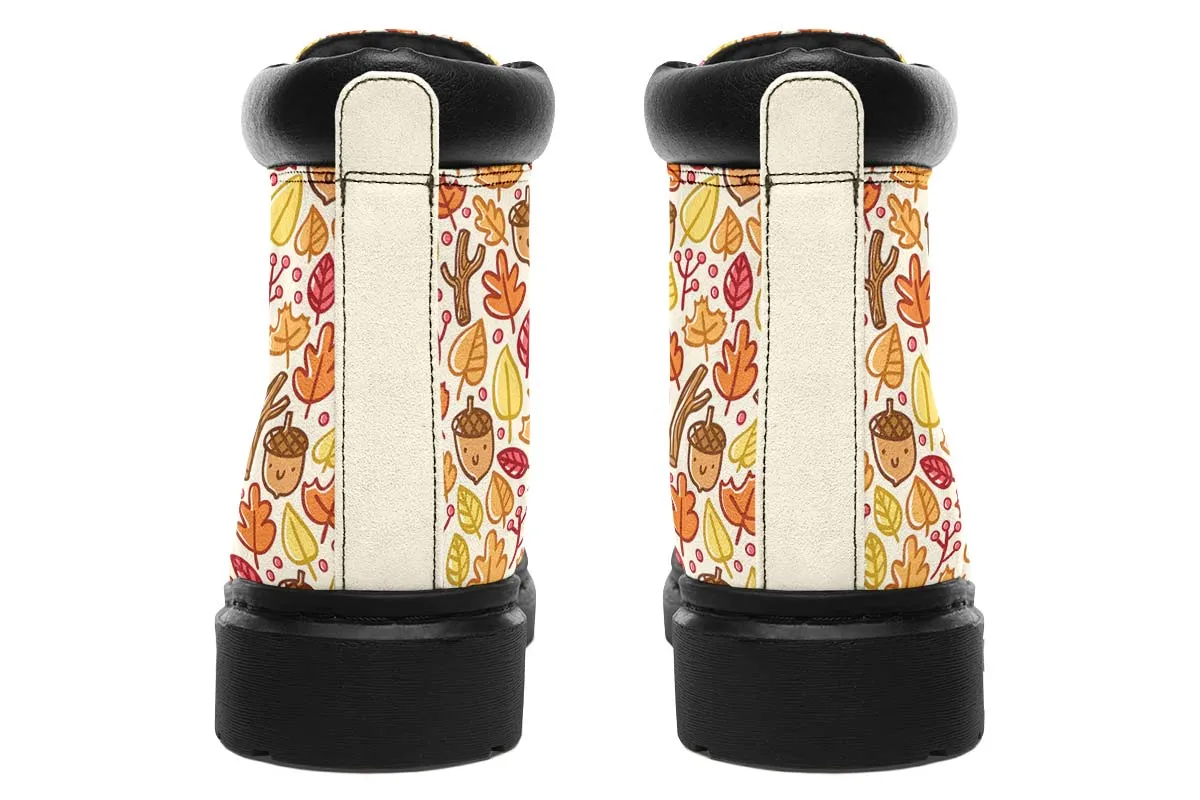 Adorable Autumn Pattern Classic Vibe Boots