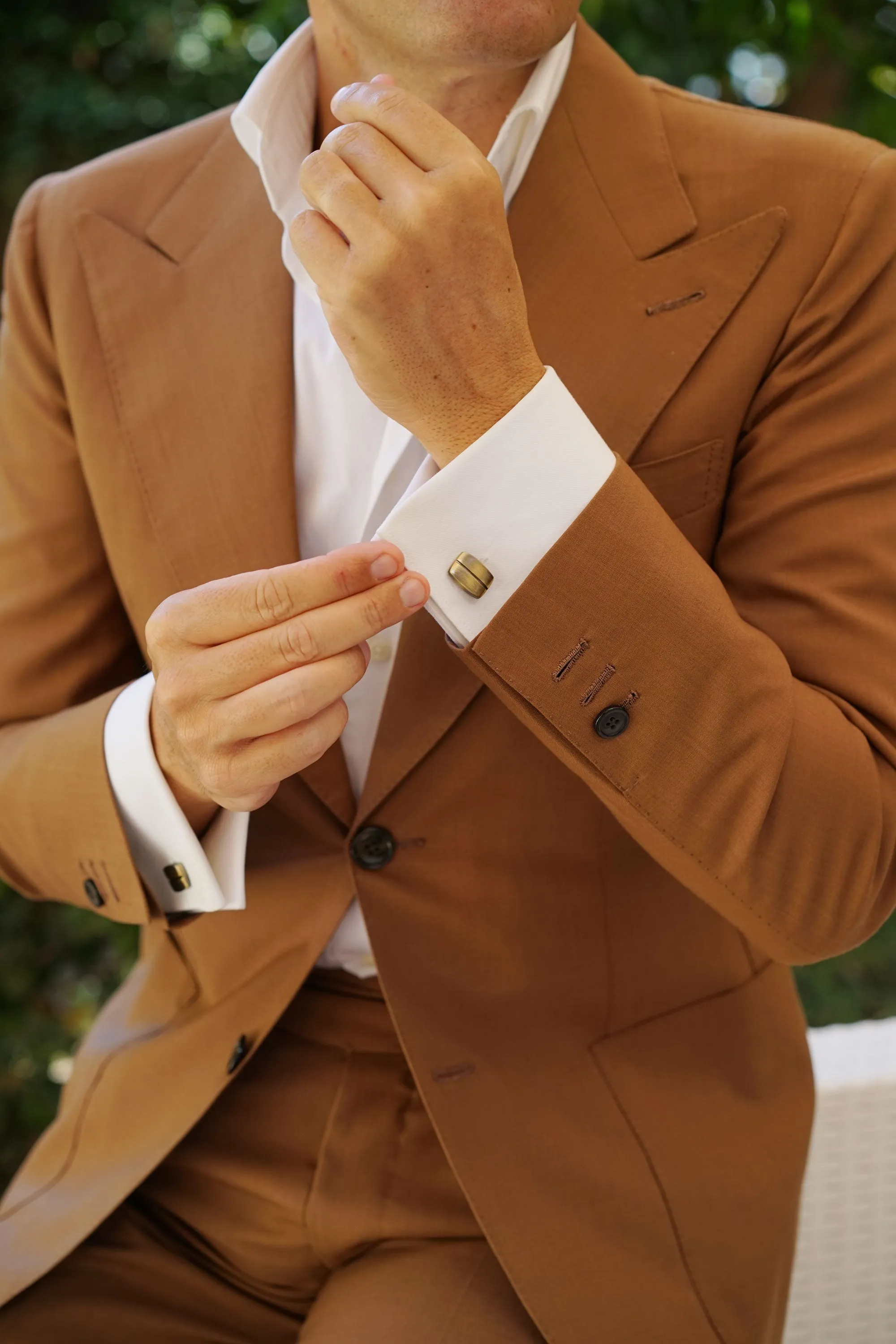 Antique Brass Renn Cufflinks