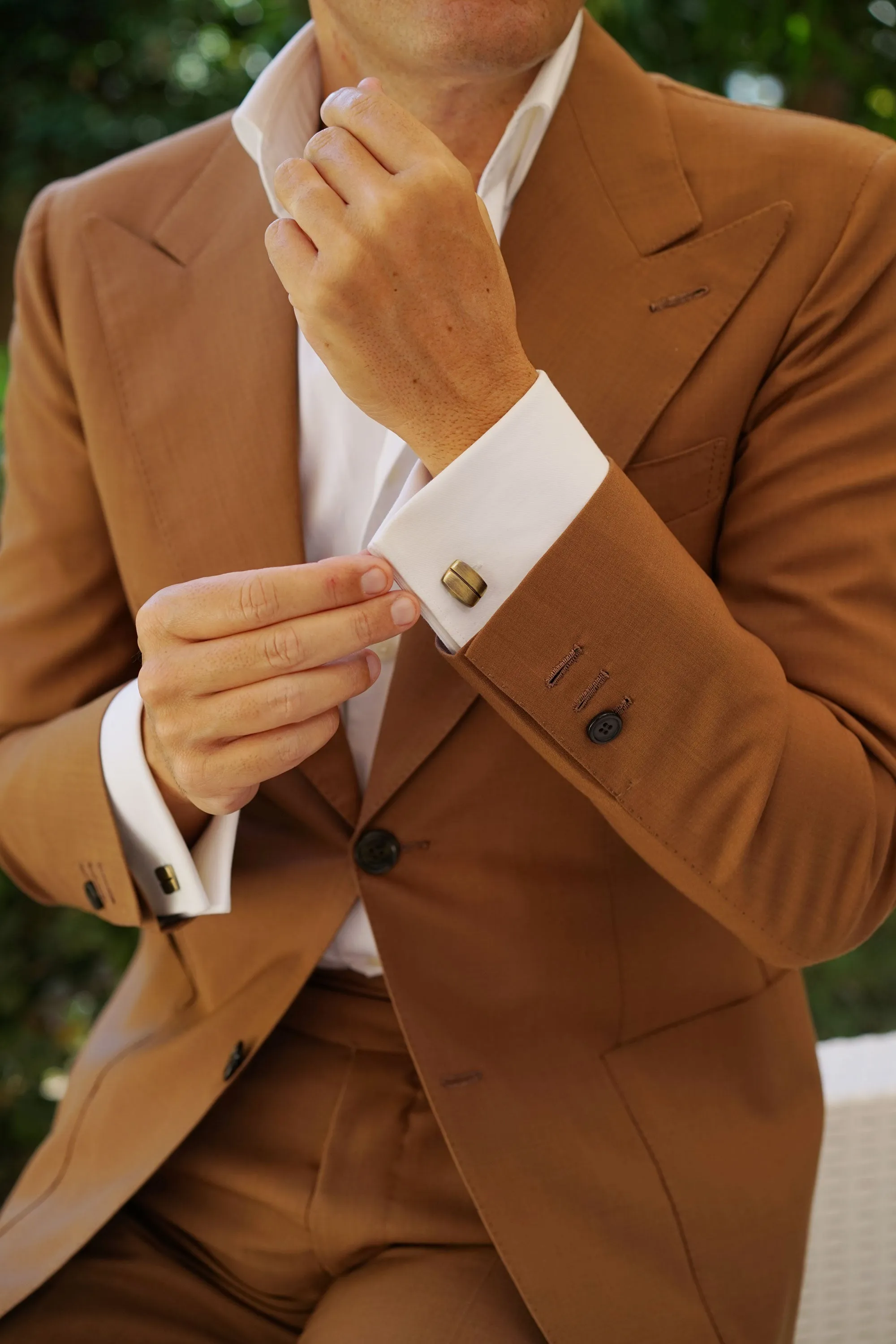 Antique Brass Renn Cufflinks