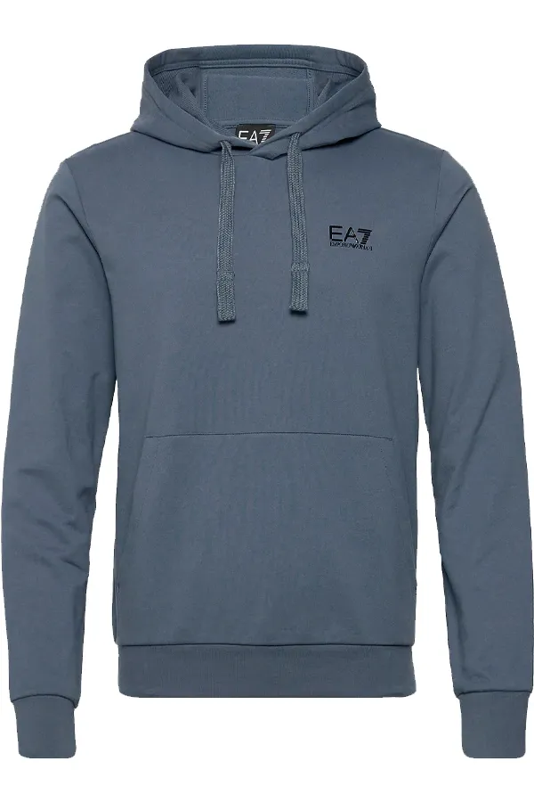 Armani EA7 ID Logo Hoodie Indigo