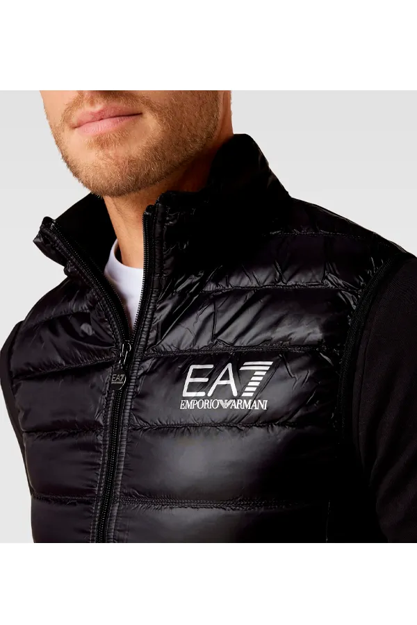 Armani EA7 Quilted Vest Black