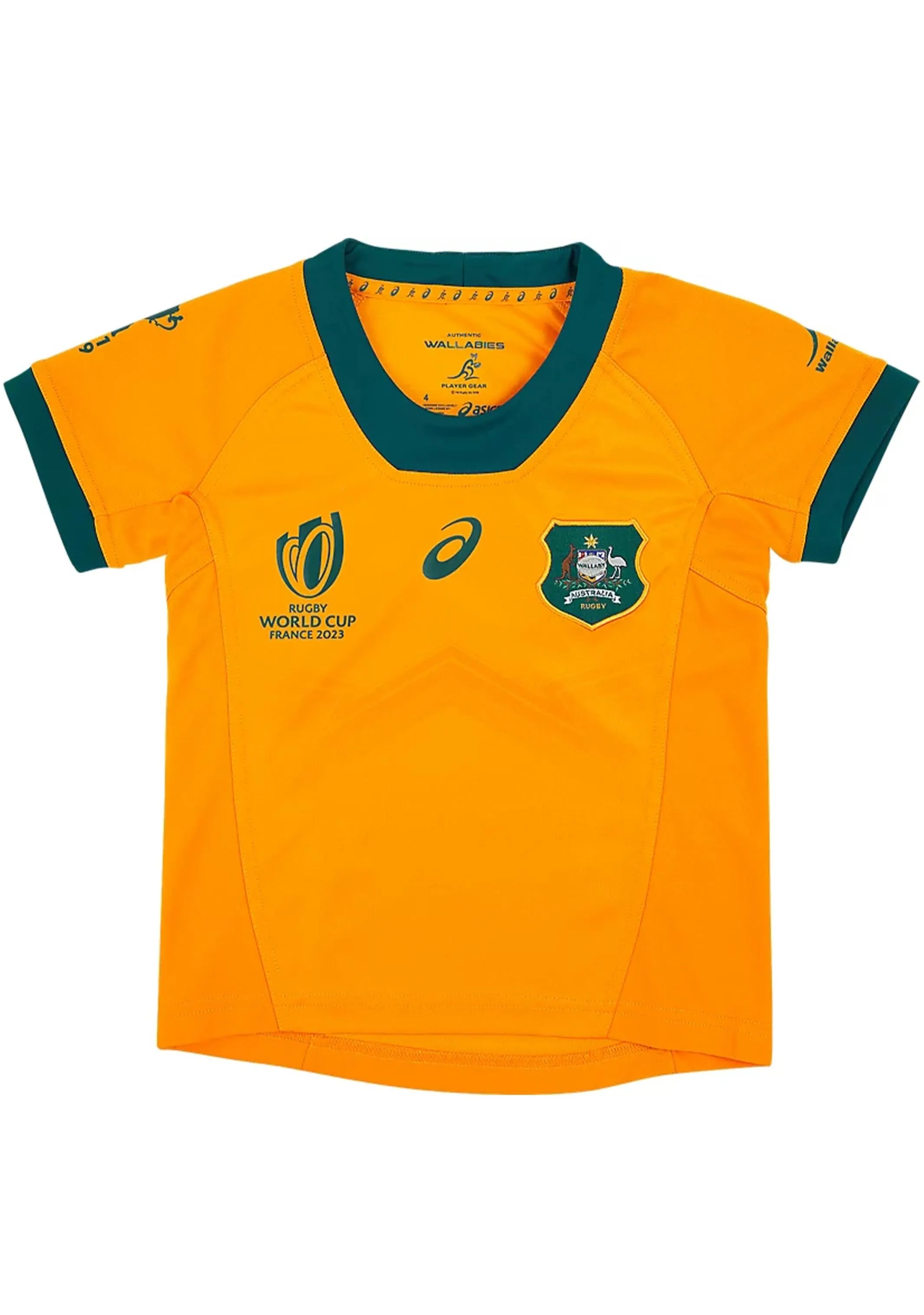 Asics Wallabies Infants RWC23 Replica Home Jersey <br> 2114A309 750