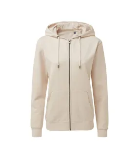 Asquith & Fox Womens Zip-Through Organic Hoodie (Natural) - UTRW7147