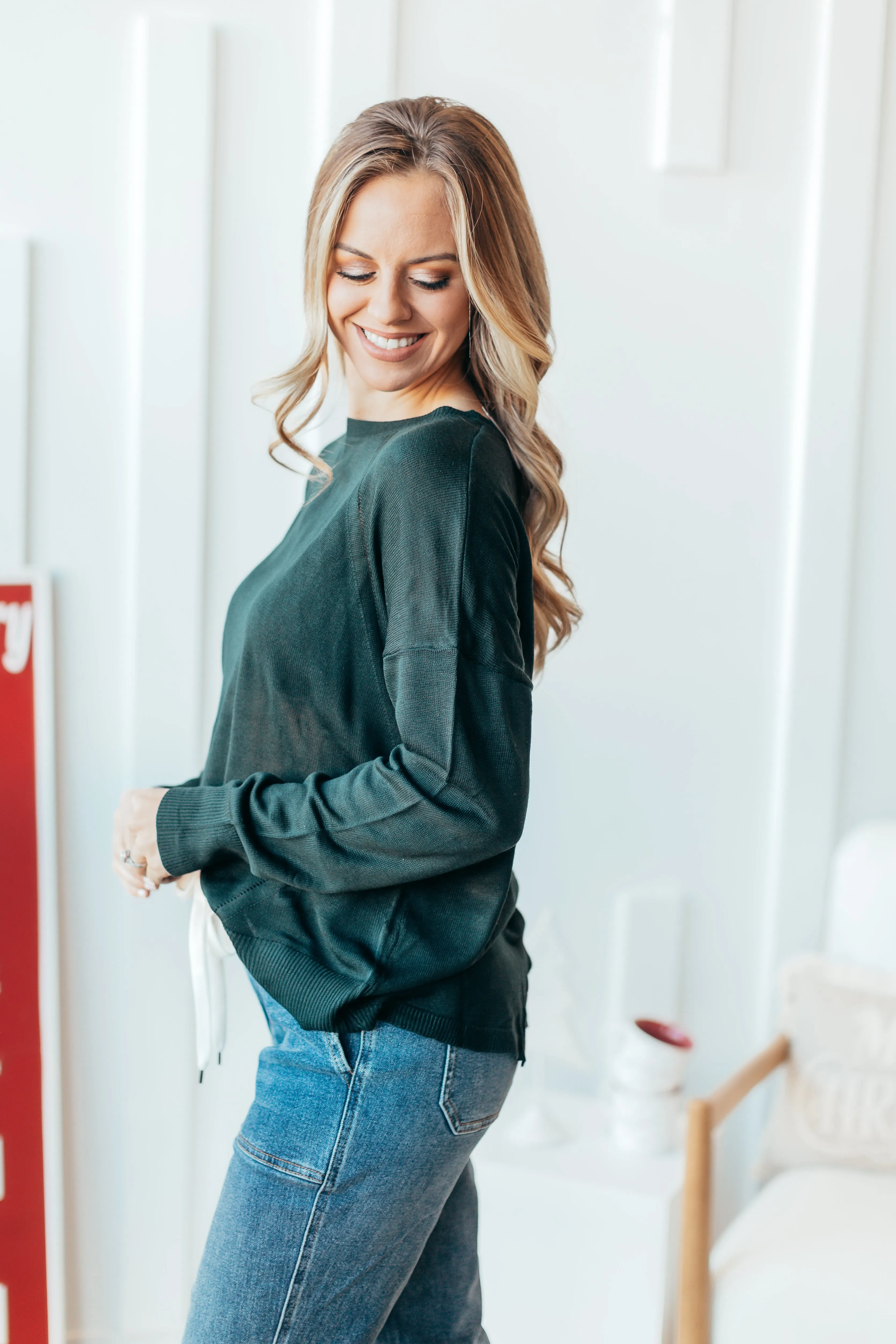 Ava Button Accent Sweater - 3 Colors