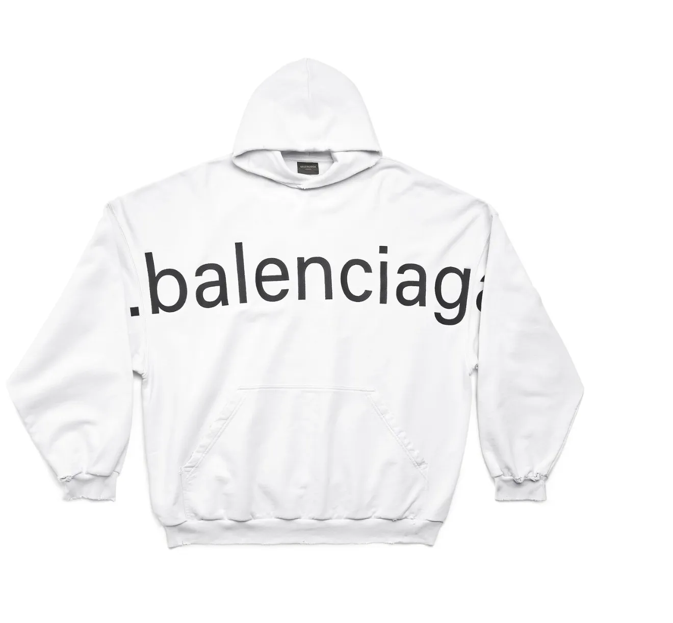 BALENCIAGA  |Bal.com Hoodie Oversized in White