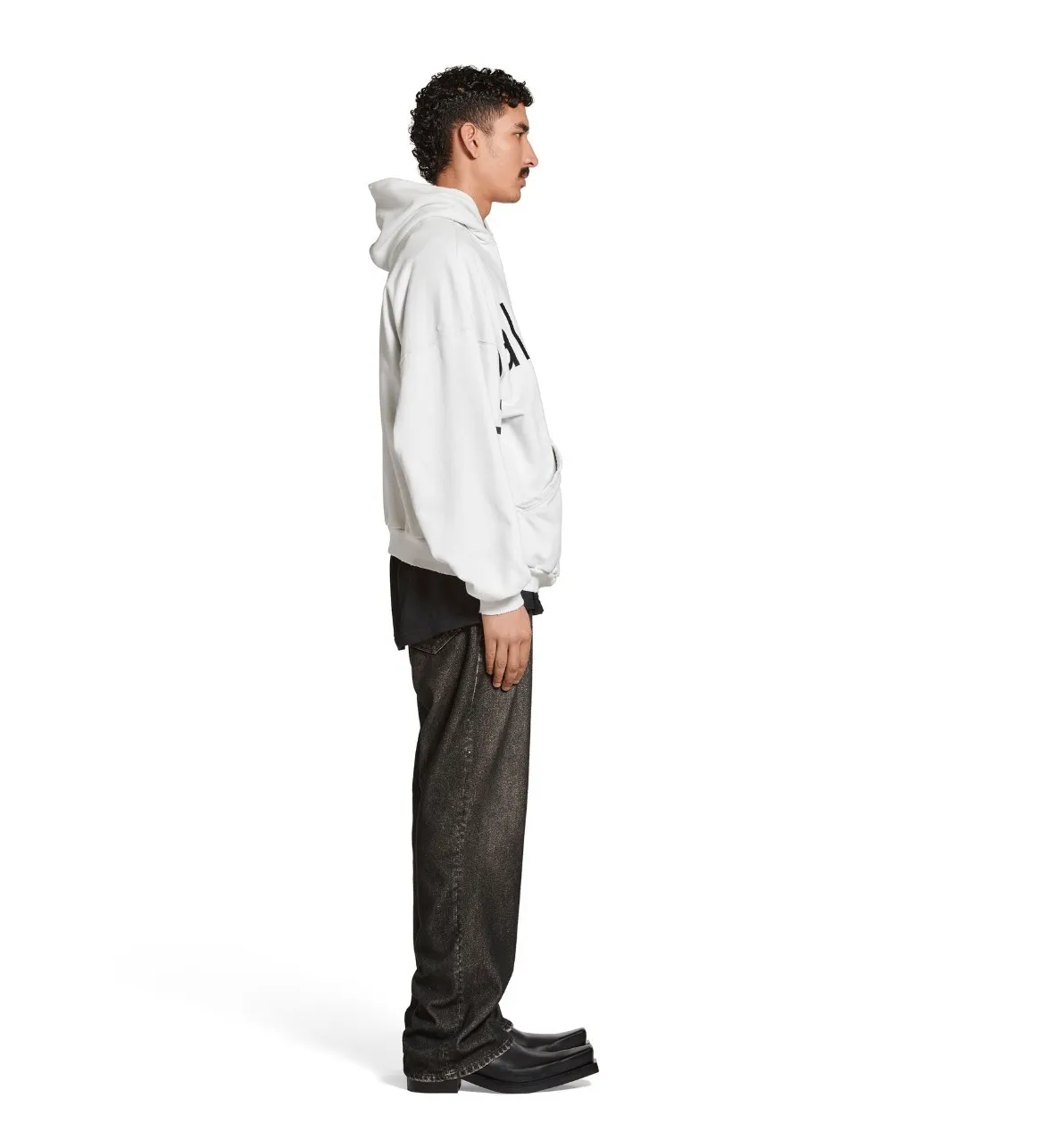 BALENCIAGA  |Bal.com Hoodie Oversized in White