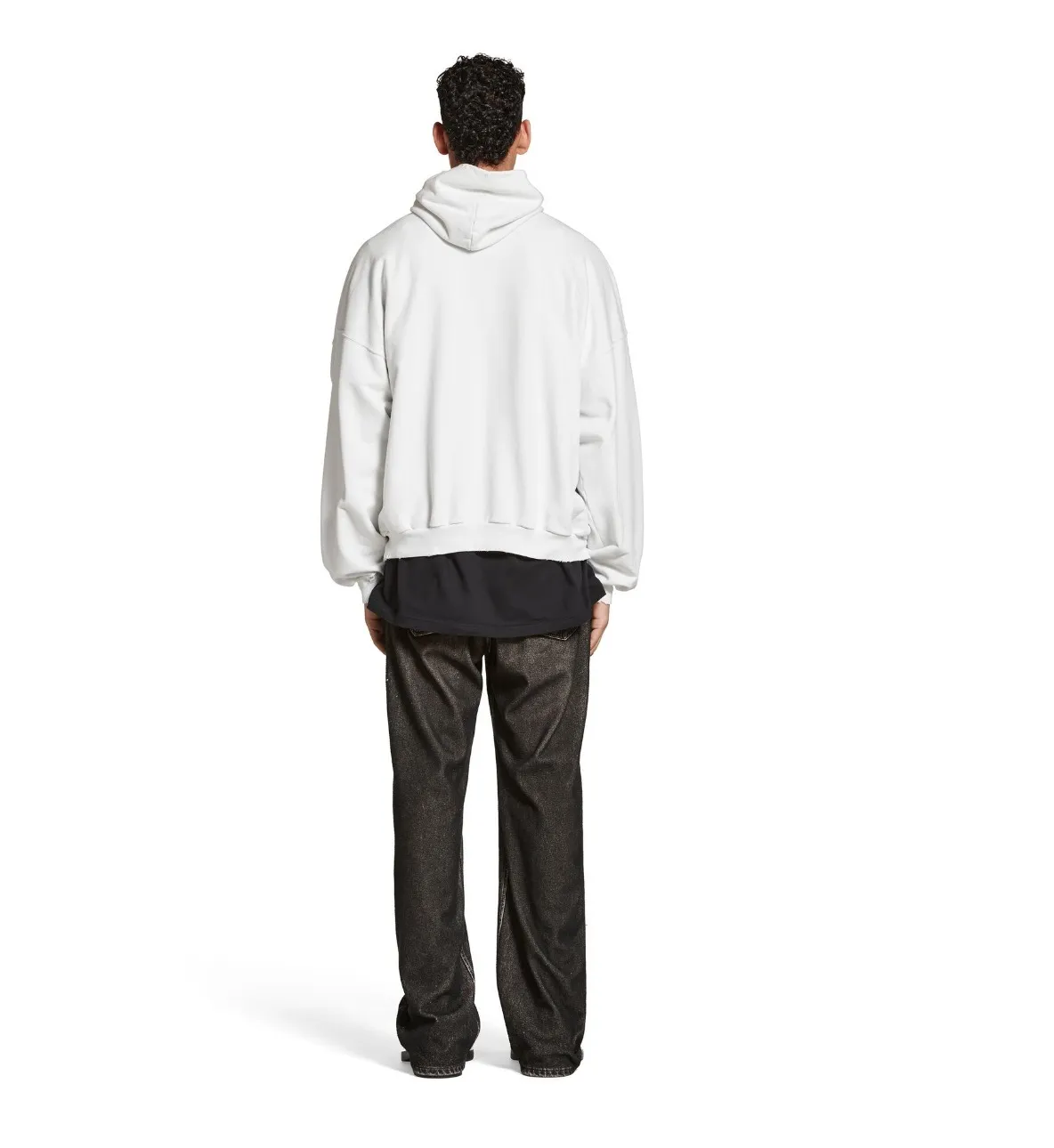 BALENCIAGA  |Bal.com Hoodie Oversized in White