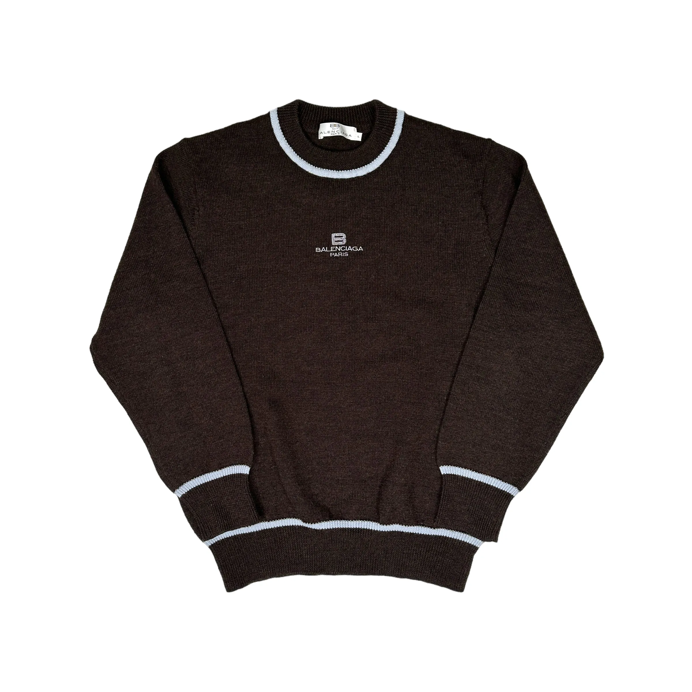 BALENCIAGA GOLF 90S EMBROIDERED LOGO SWEATER