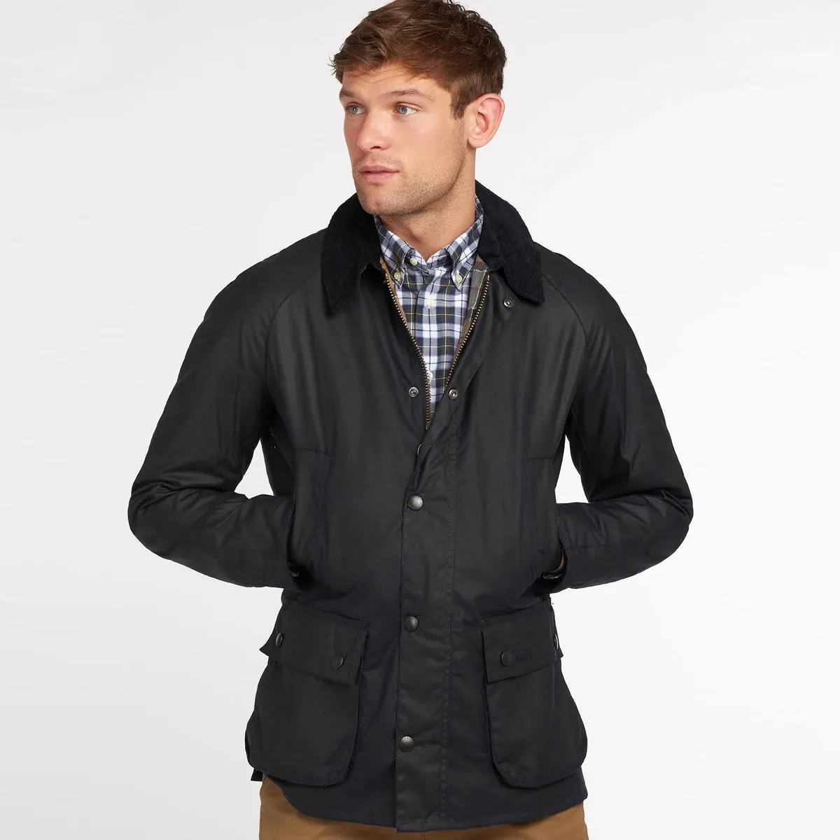 Barbour - Ashby Wax Jacket in Navy