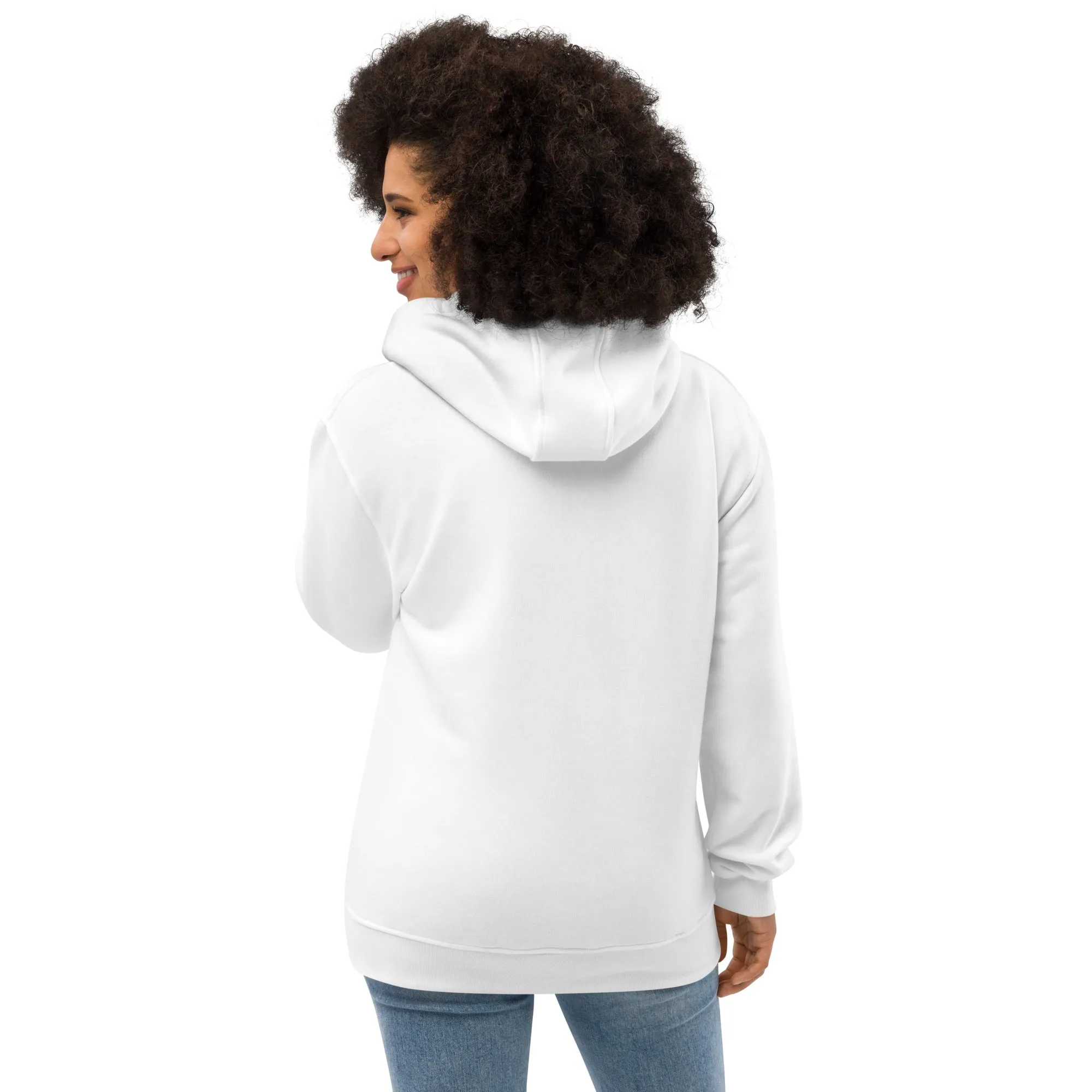 Blue Pink White 'TRANSGIRLS' White Premium Organic Cotton Hoodie