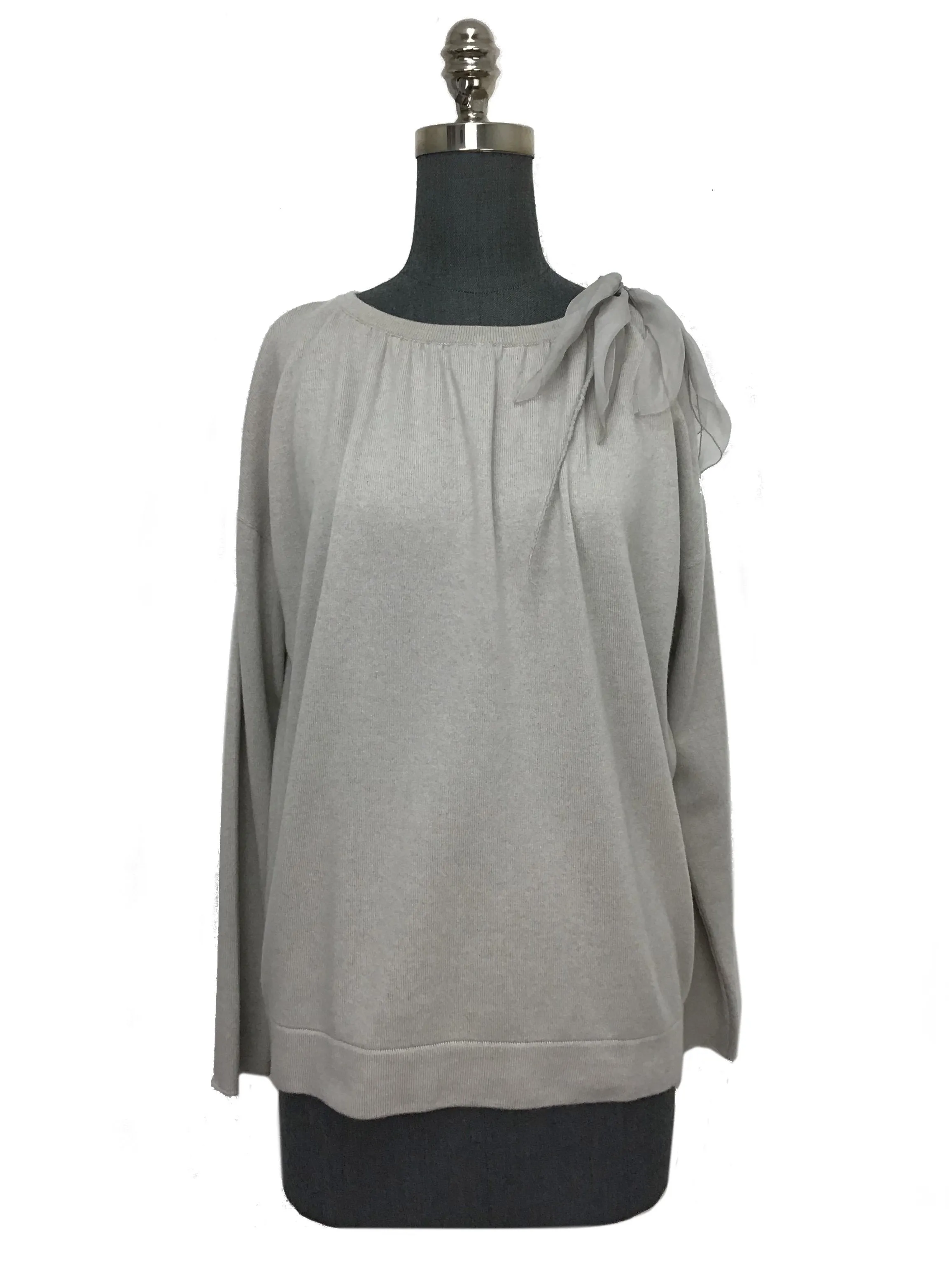 Brunello Cucinelli Cashmere Cold-Shoulder Sweater