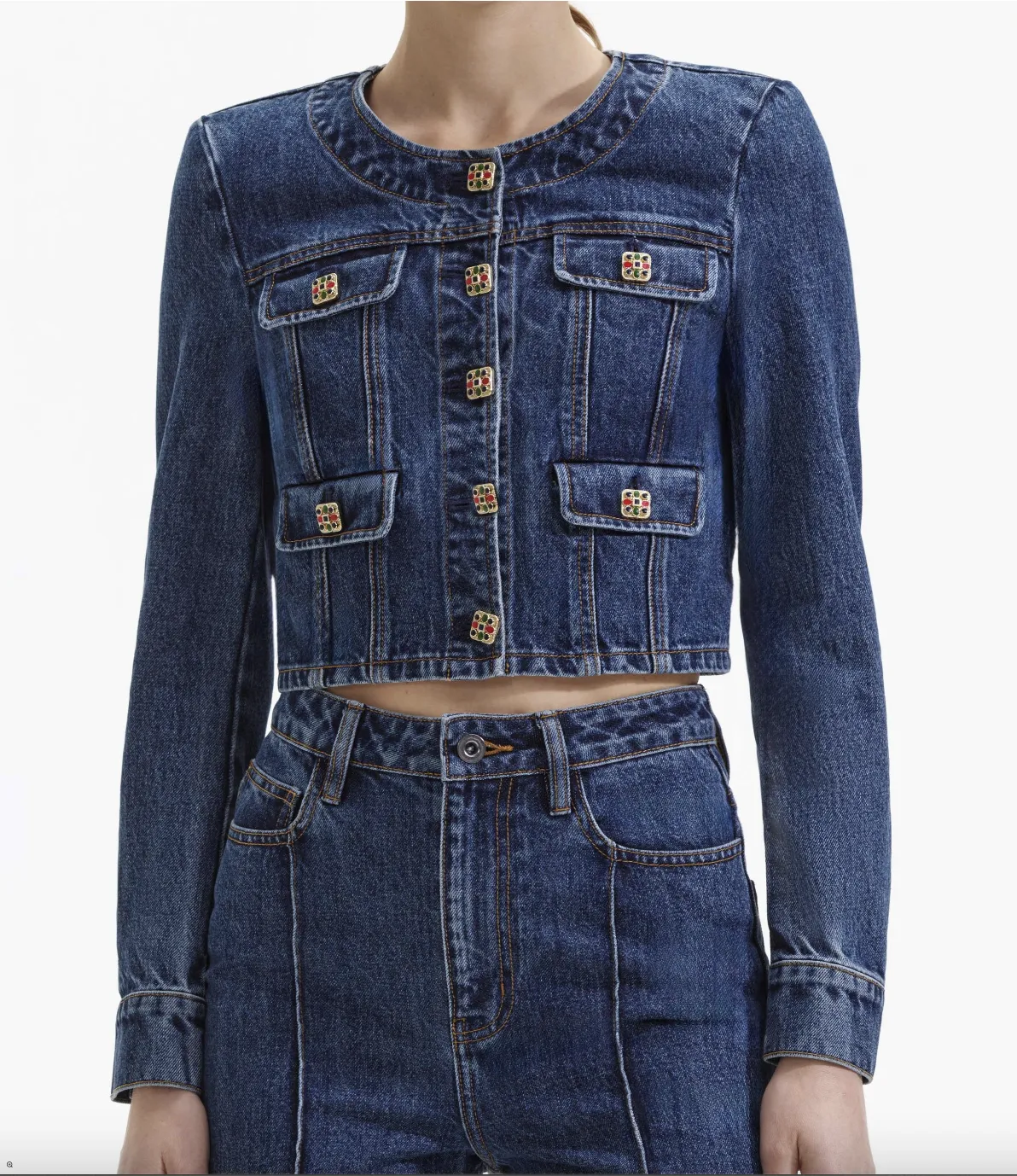 Buttoned Denim Jacket