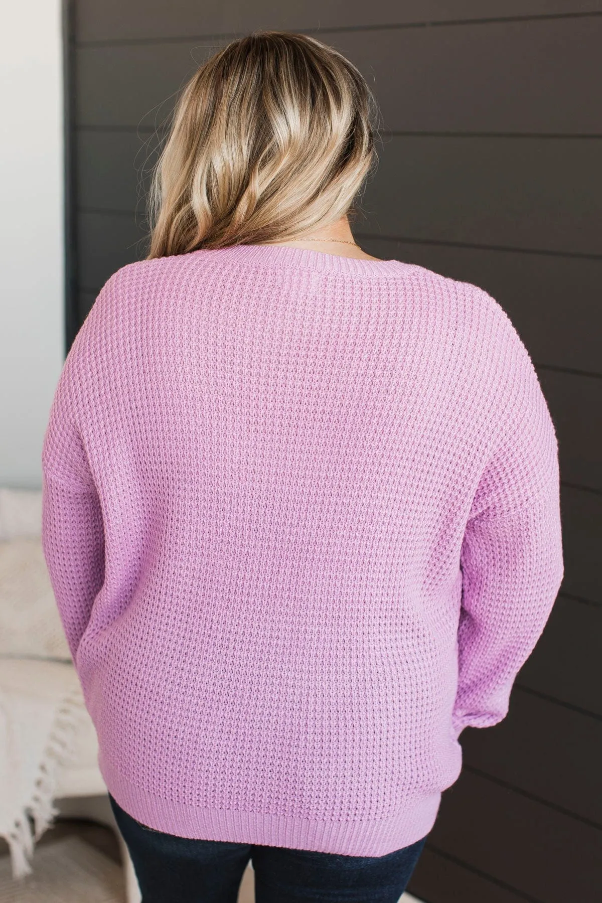 Captivating In Color Knit Sweater- Orchid