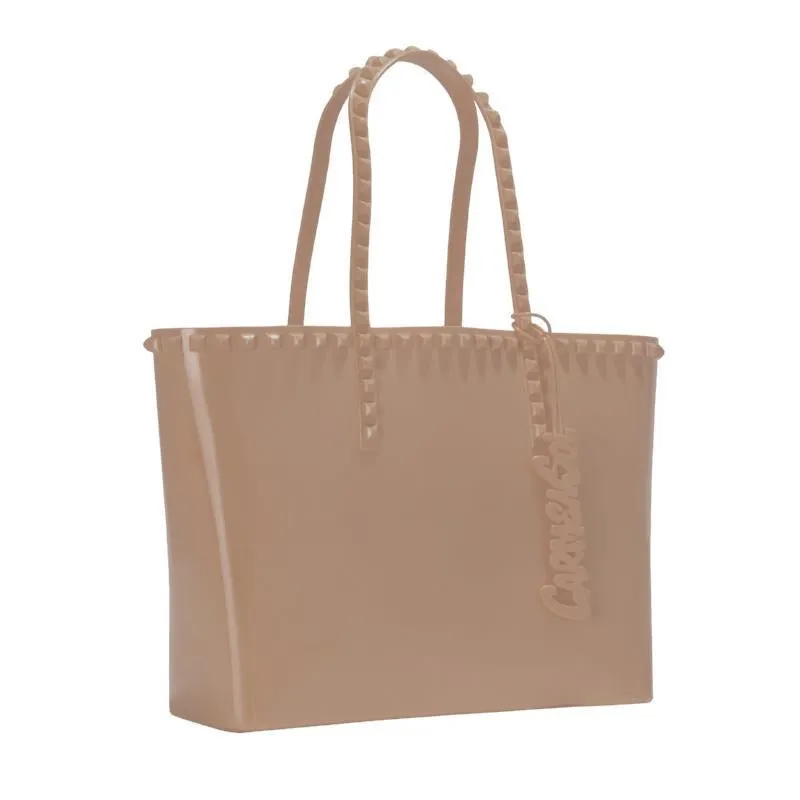 Carmen Sol Seba Medium Tote - Nude