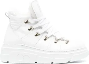 Casadei Galaxy leather boots White