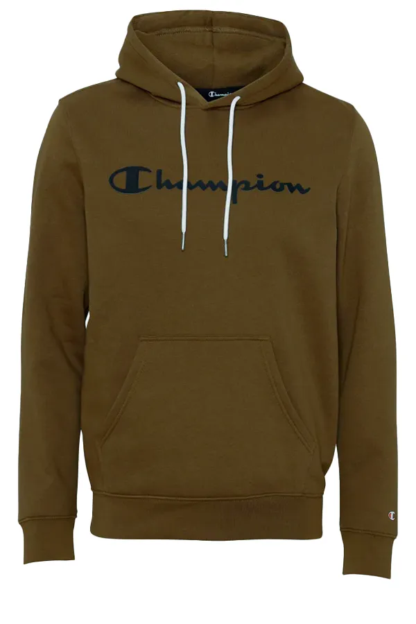 Champion New Logo Hoodie Moss Green