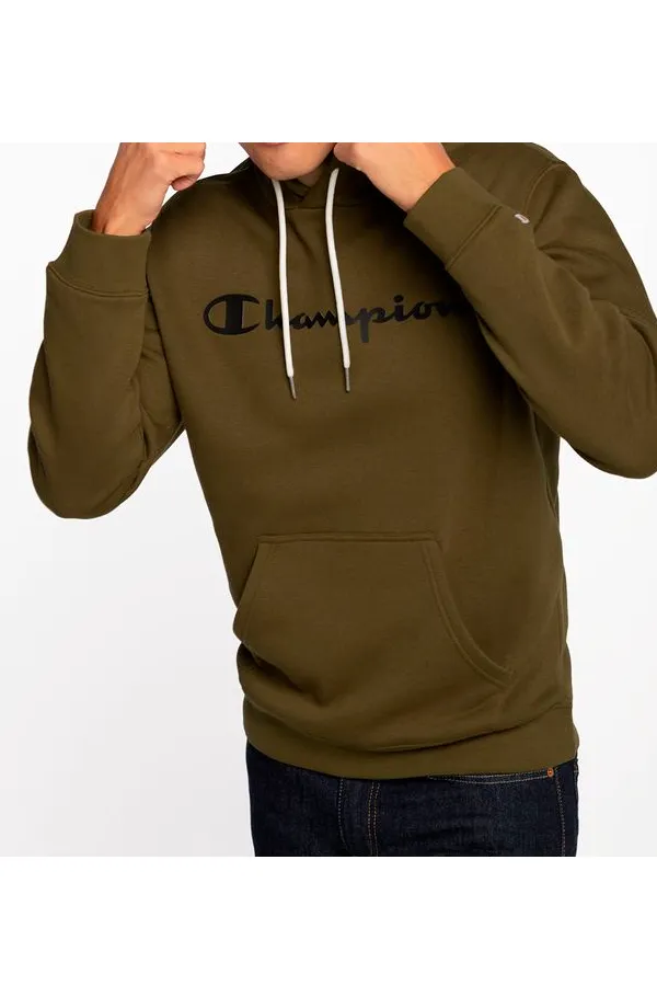 Champion New Logo Hoodie Moss Green