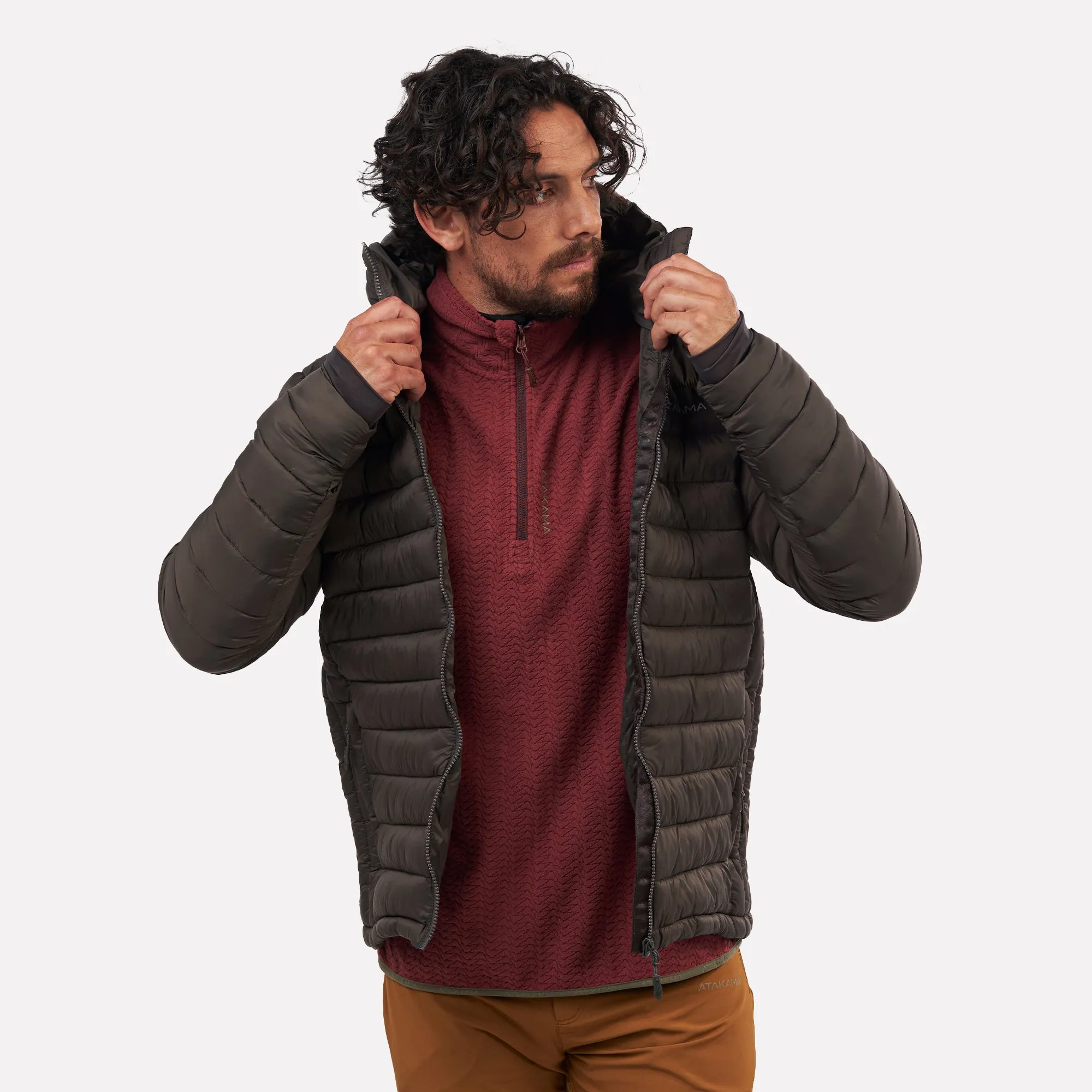 Chaqueta Parka térmica hombre hoodie Indómita