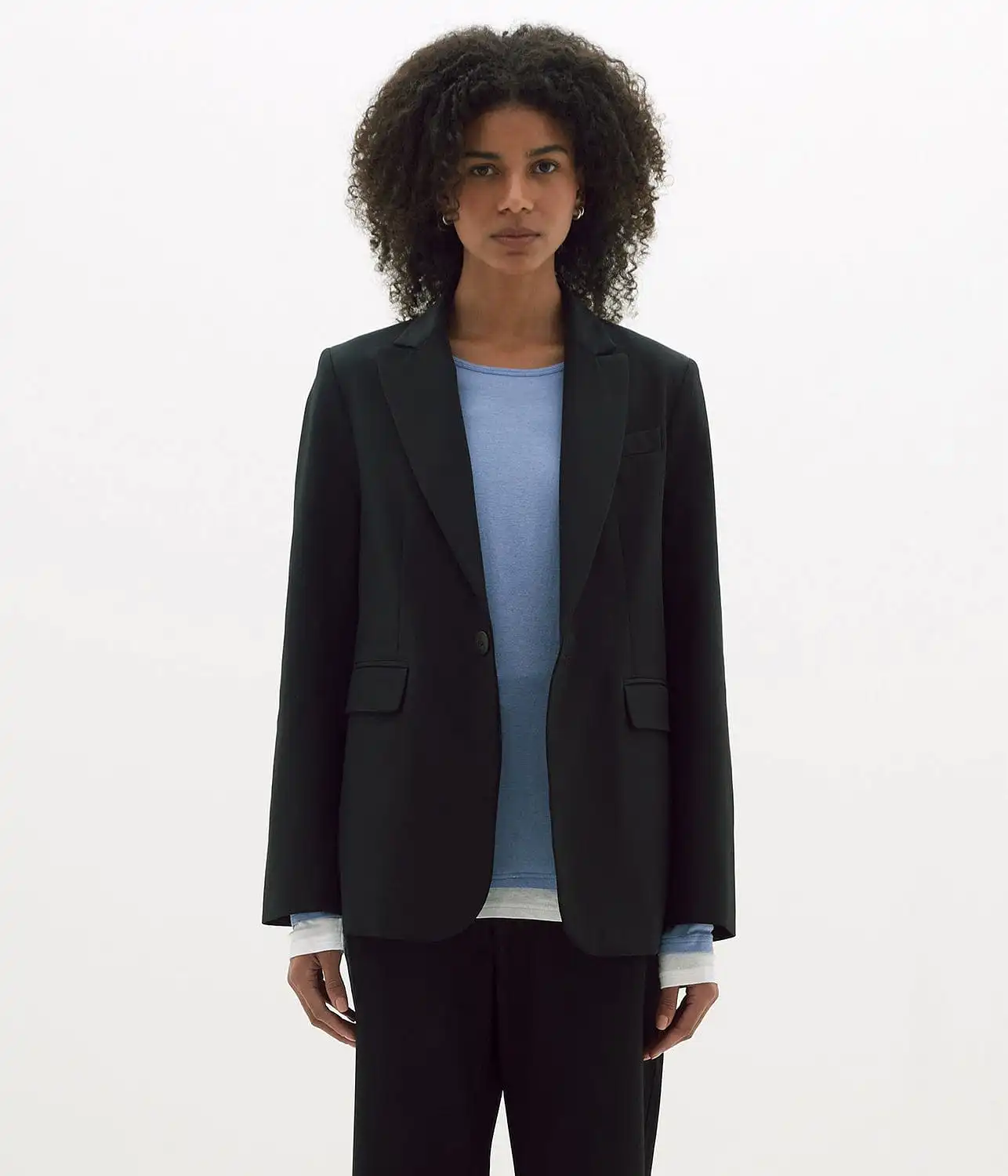 CLASSIC TAILORED JACKET- BLACK