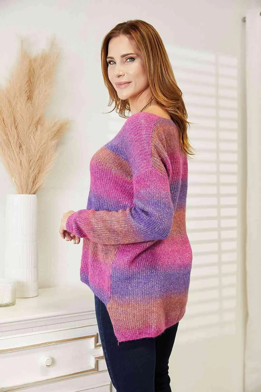 Color Splash Comfort V-Neck Sweater