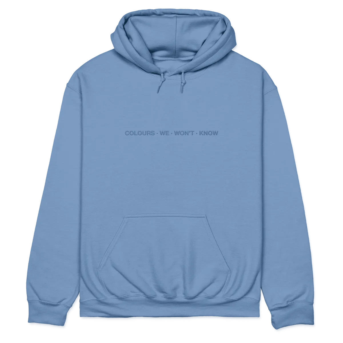 Colours We Won't Know Hoodie (Indigo Blue)