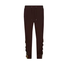 COOGI Sweater Pieced Fleece Jogger - Brown