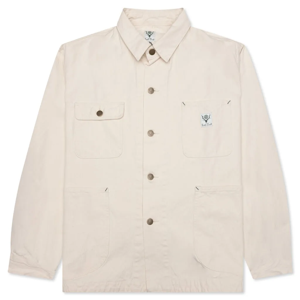 Coverall 10oz Cotton Canvas - Off White