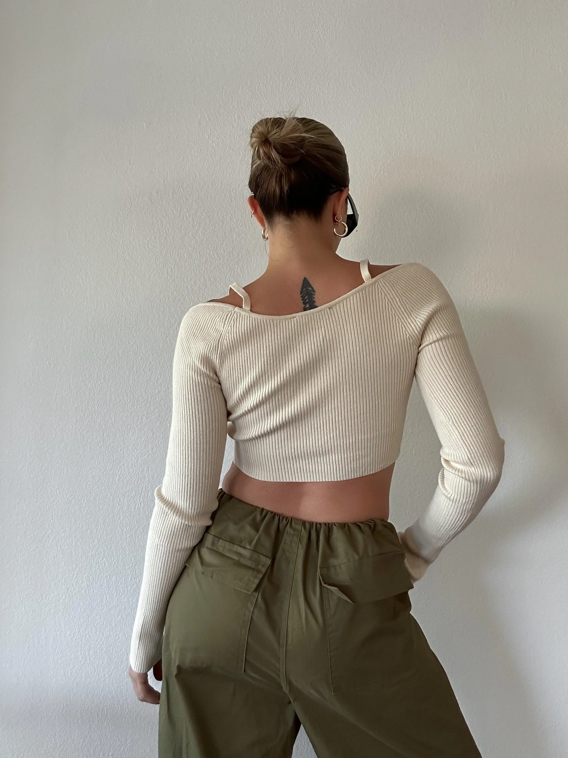 Cutting Edge Crop Sweater - FINAL SALE