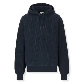 Dior Oblique Towelling Terry Navy Hoodie