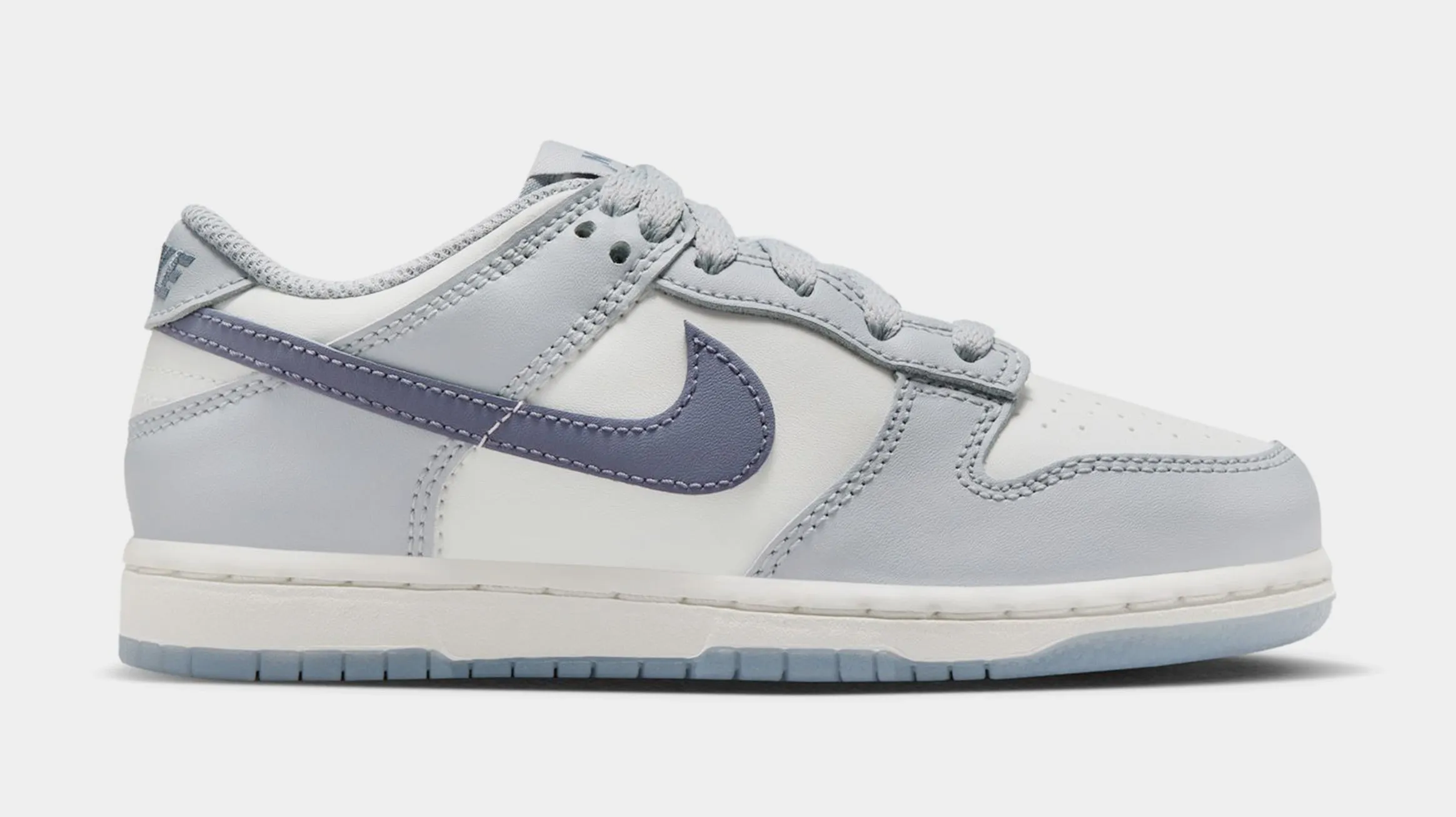 Dunk Low Grade School Lifestyle Shoes (Summit White/Wolf Grey/Light Carbon)