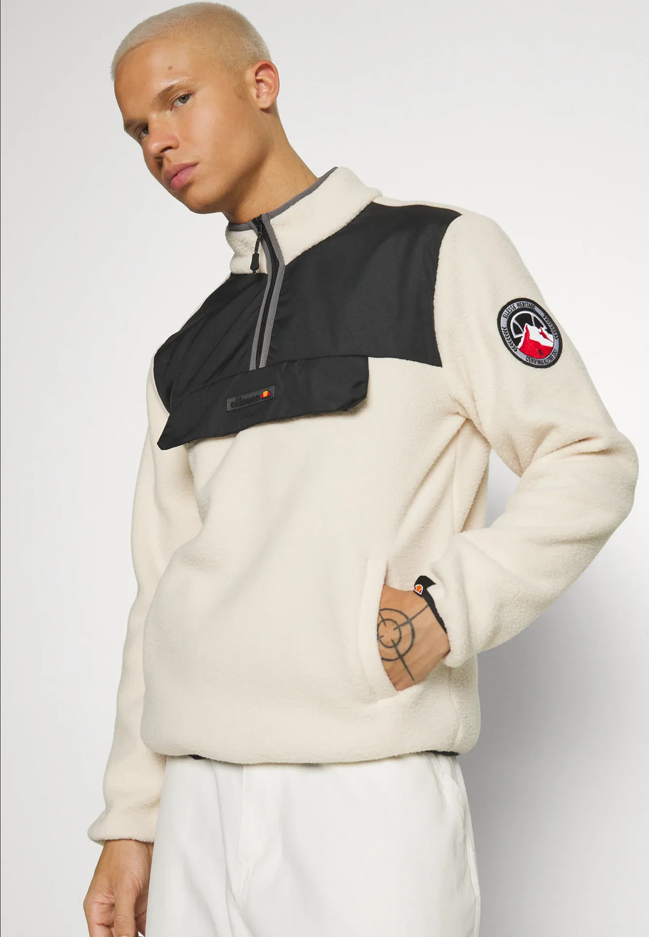 Ellesse Zinco Pullover Jacket - Off White