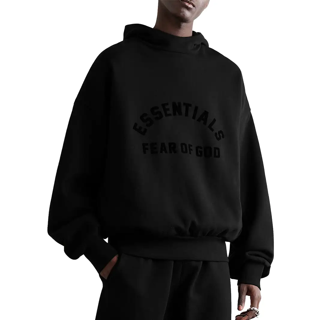 Fear Of God Essentials Black Hoodie (SS23)