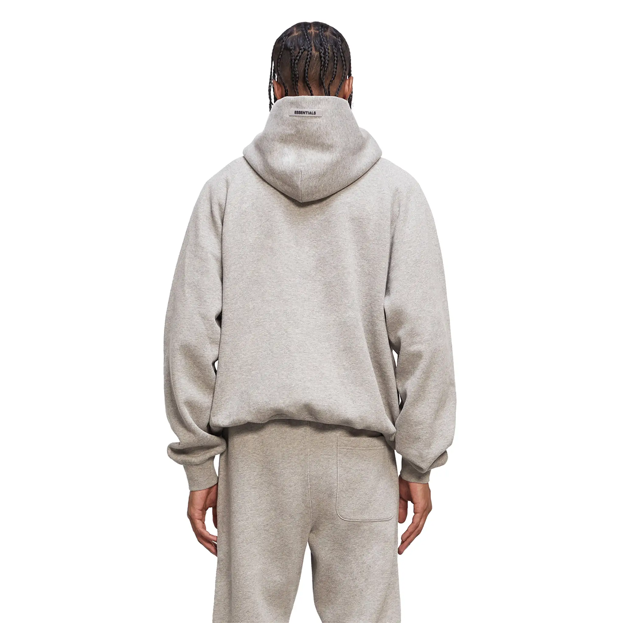 Fear Of God Essentials Heather Oatmeal Hoodie