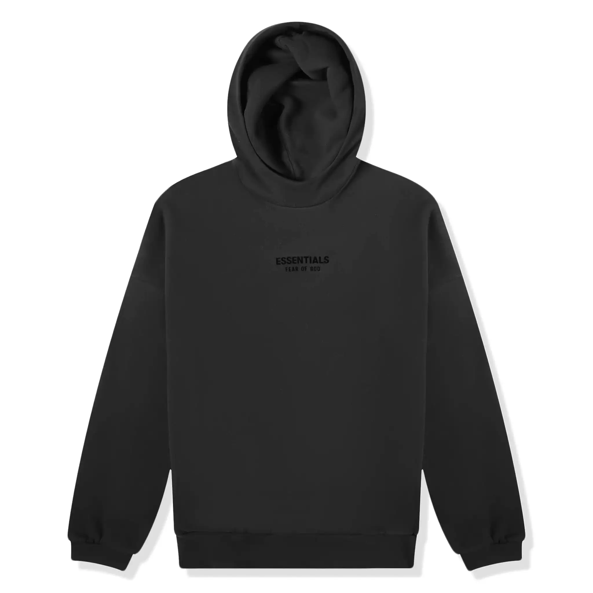 Fear Of God Essentials Jet Black Hoodie (FW23)