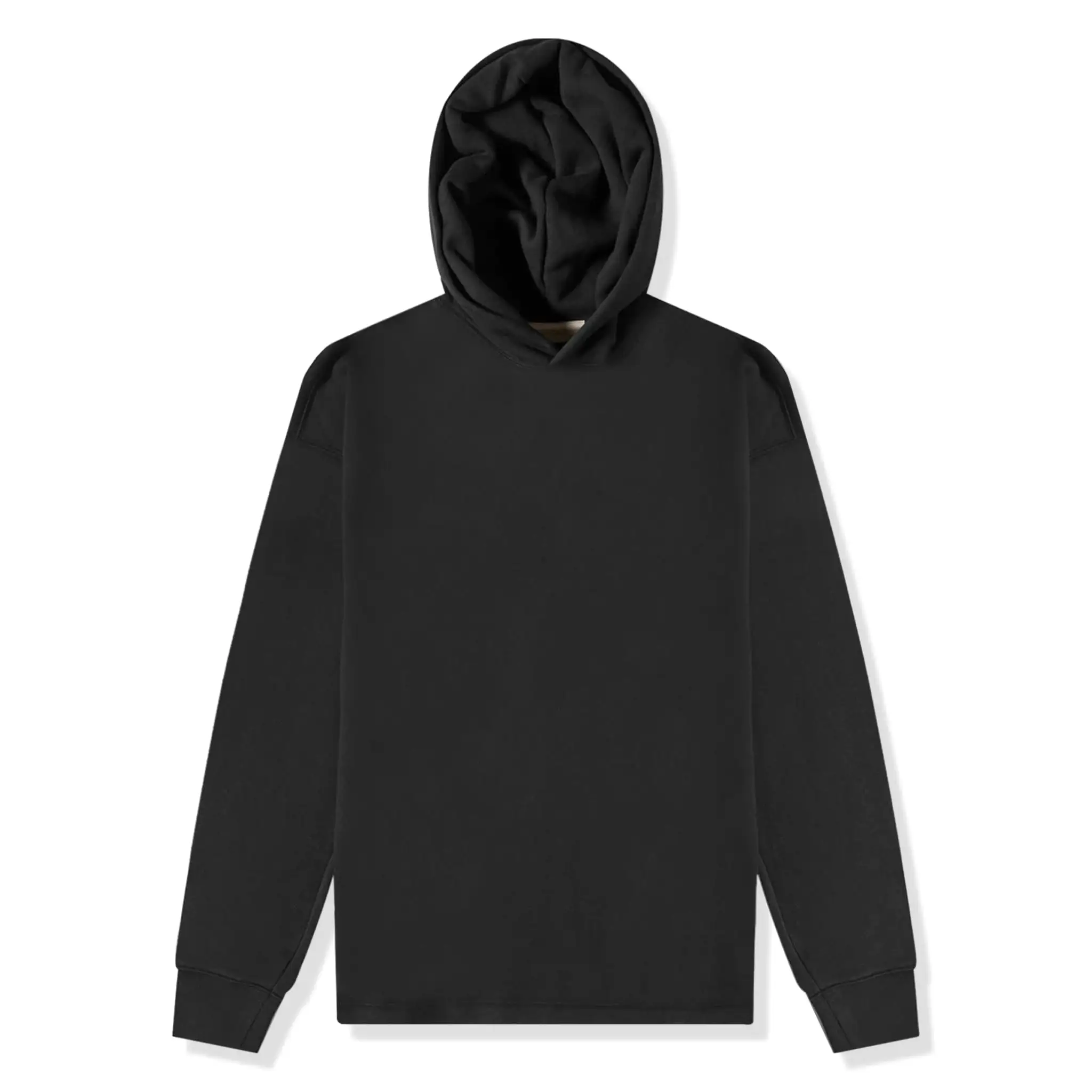 Fear Of God Essentials Relaxed Black Hoodie (SS22)