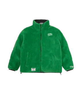 FIRST DOWN REVERSIBLE BUBBLE DOWN JACKET - GREEN/BLACK