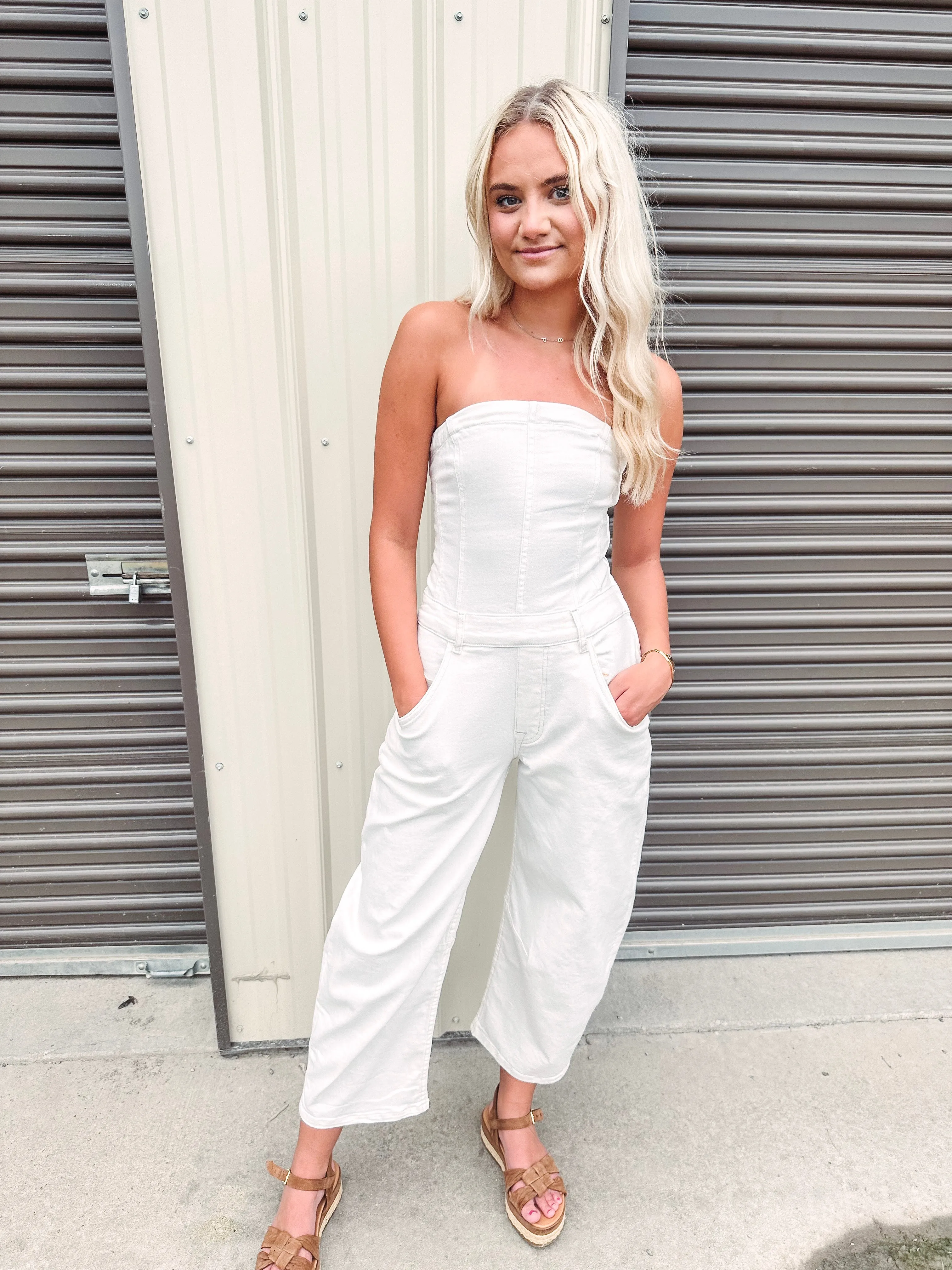 Free People Je Suis Pret Barrel Jumpsuit