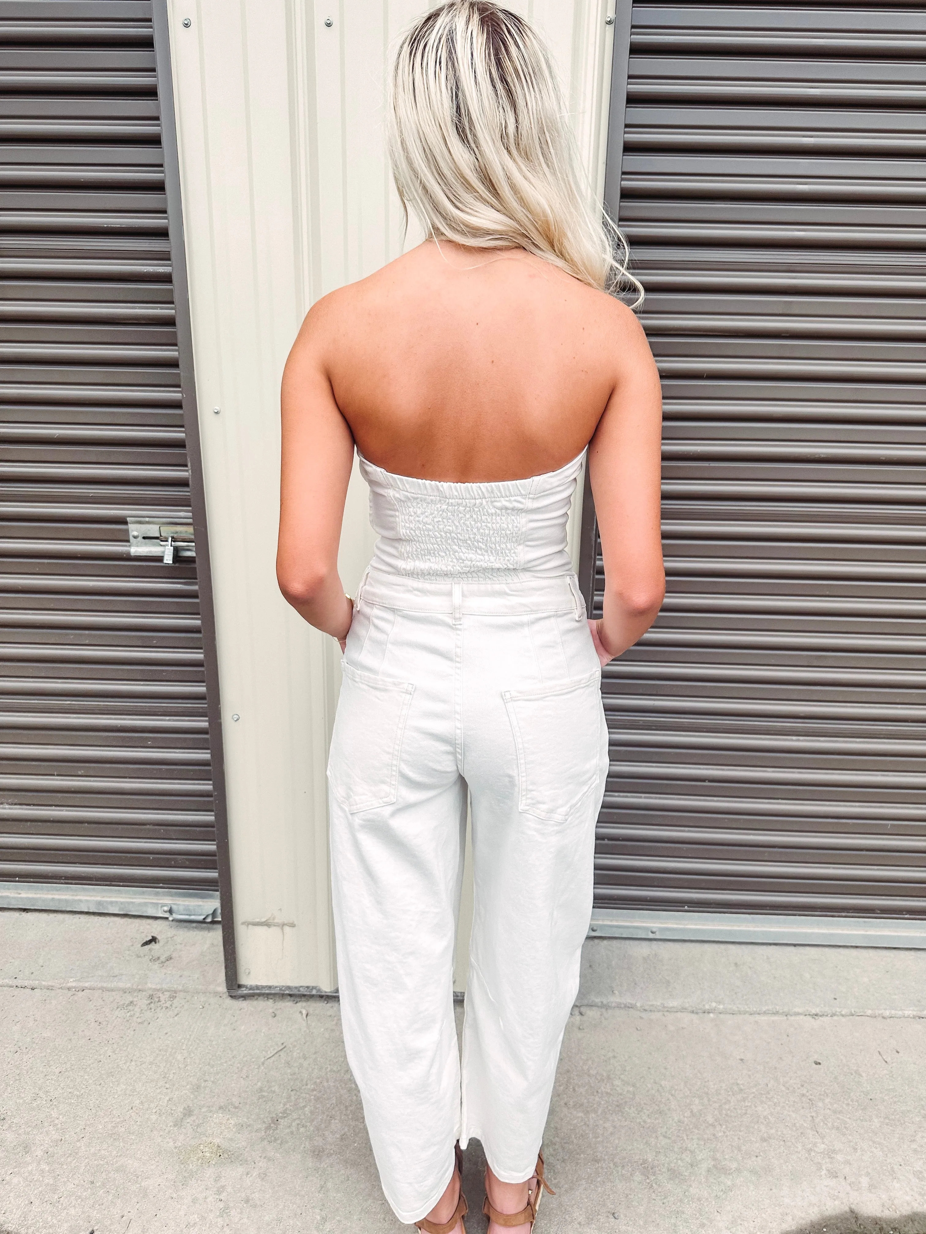 Free People Je Suis Pret Barrel Jumpsuit