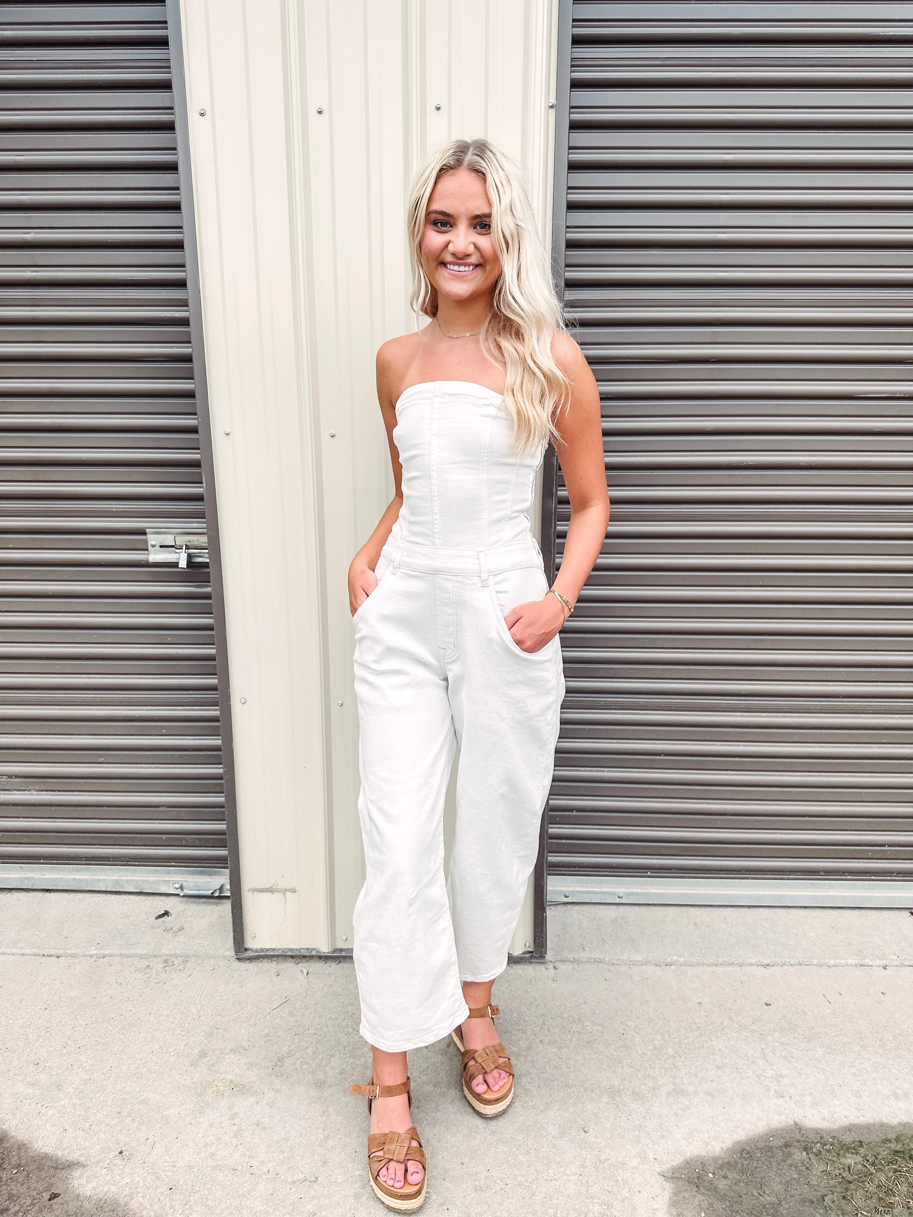 Free People Je Suis Pret Barrel Jumpsuit