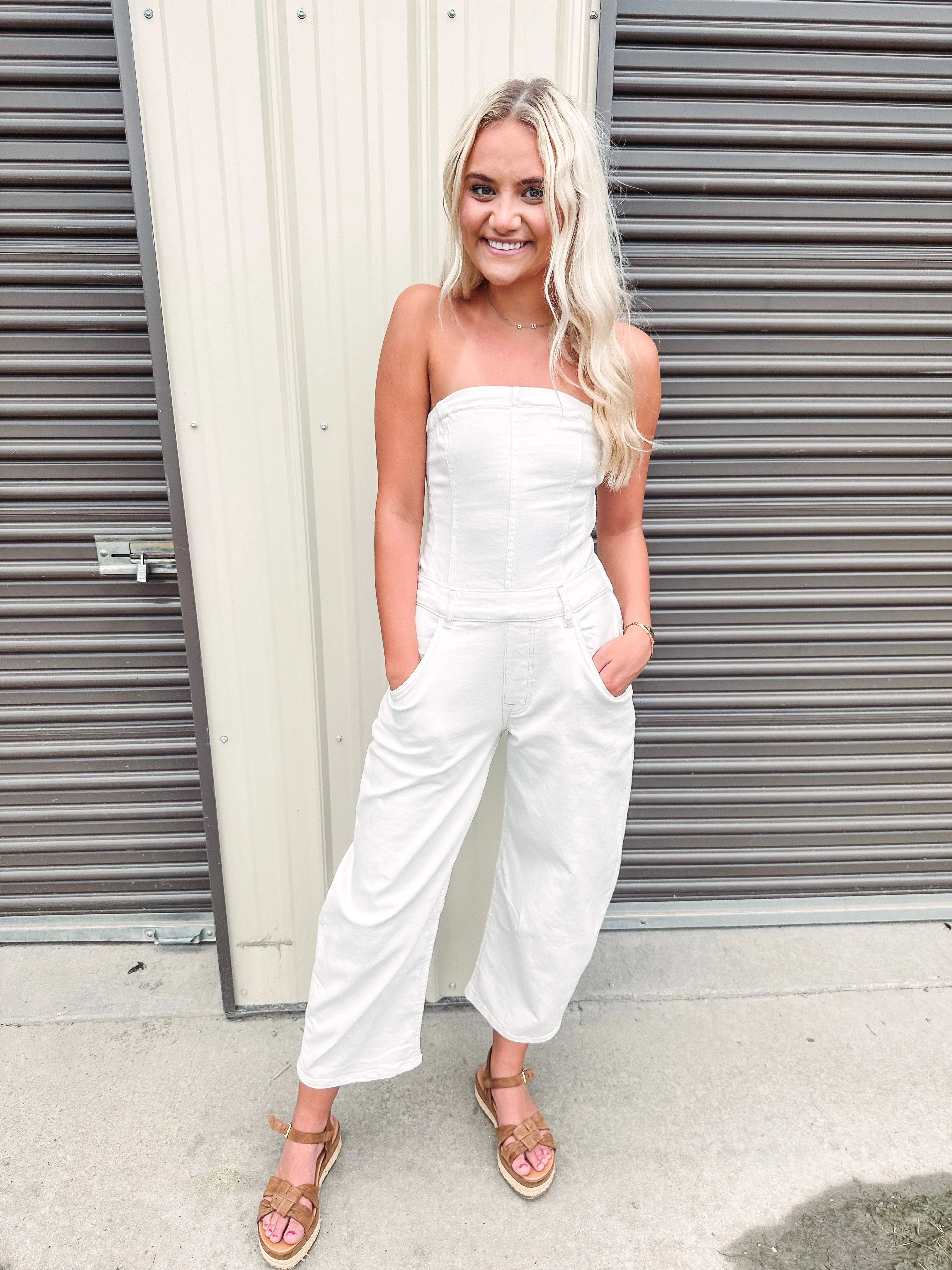 Free People Je Suis Pret Barrel Jumpsuit