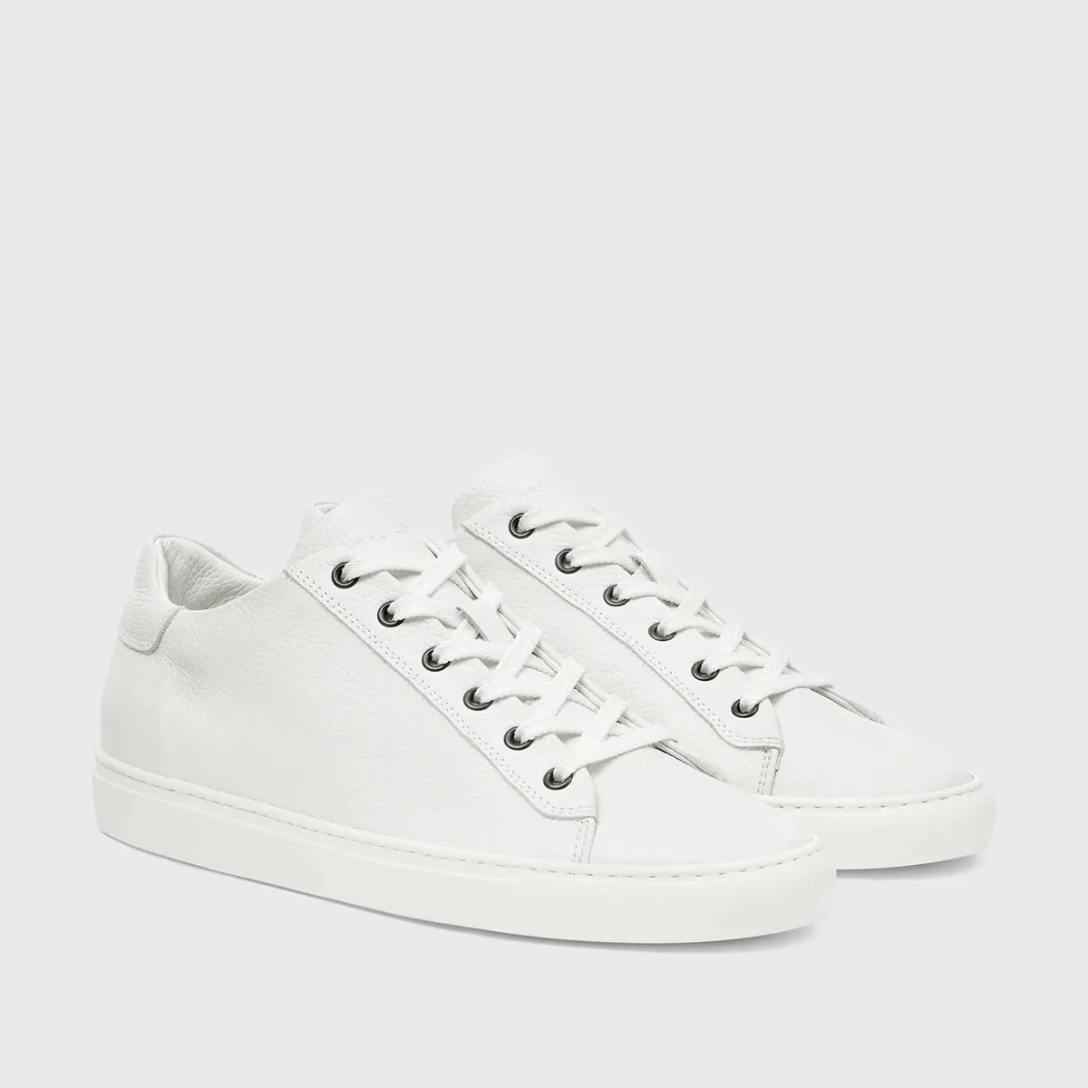 Harrys London - Travis Soft Milled Calf Trainers in White