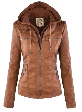 Hooded Leather Jackets For Women