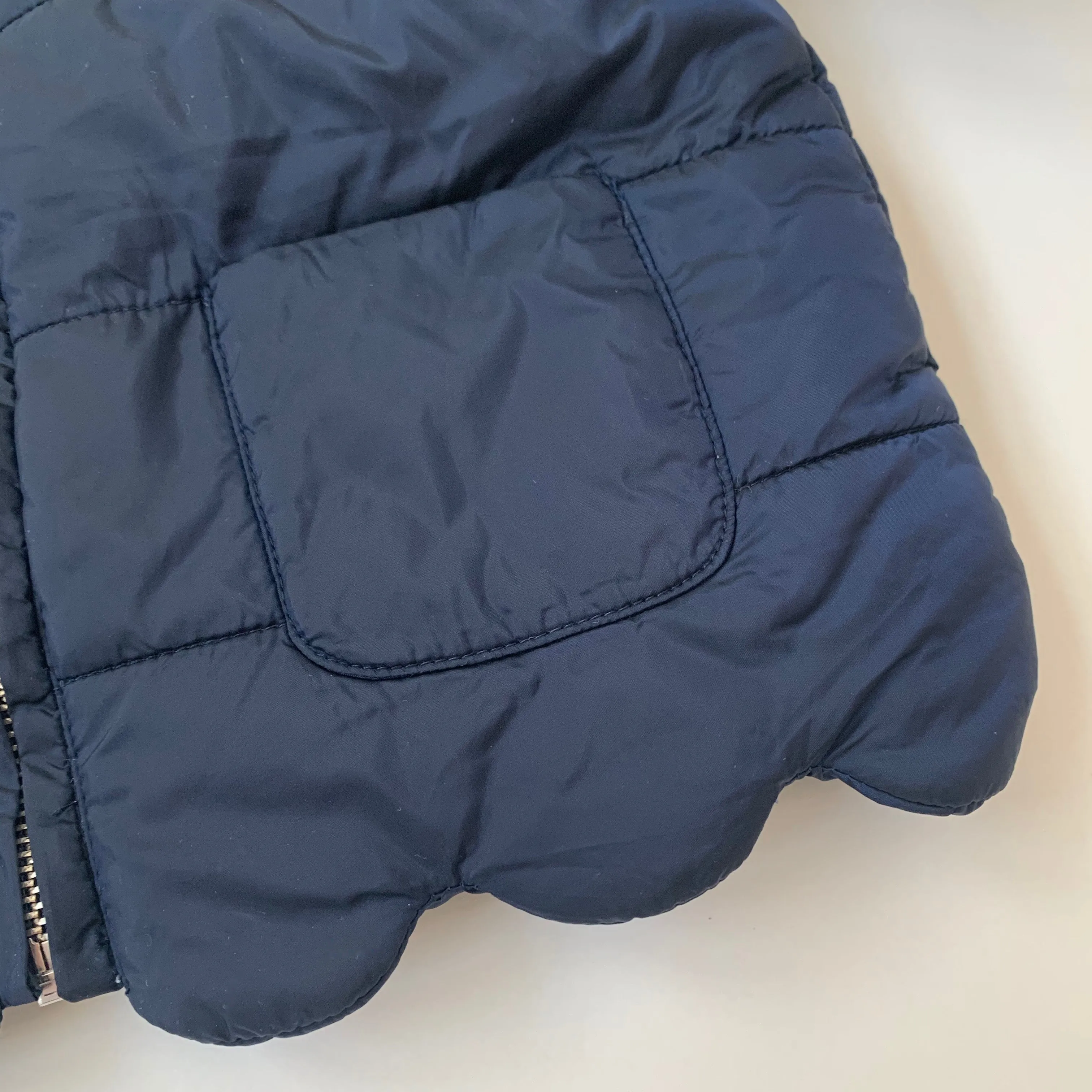 Jacadi Navy Jacket With Scallop Detail: 18 Months