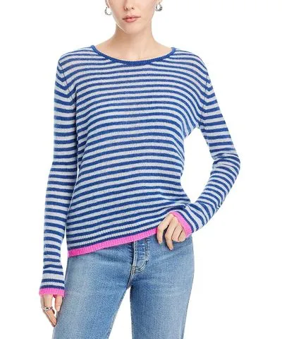 Jumper1234 Womens Cashmere Striped Crewneck Sweater